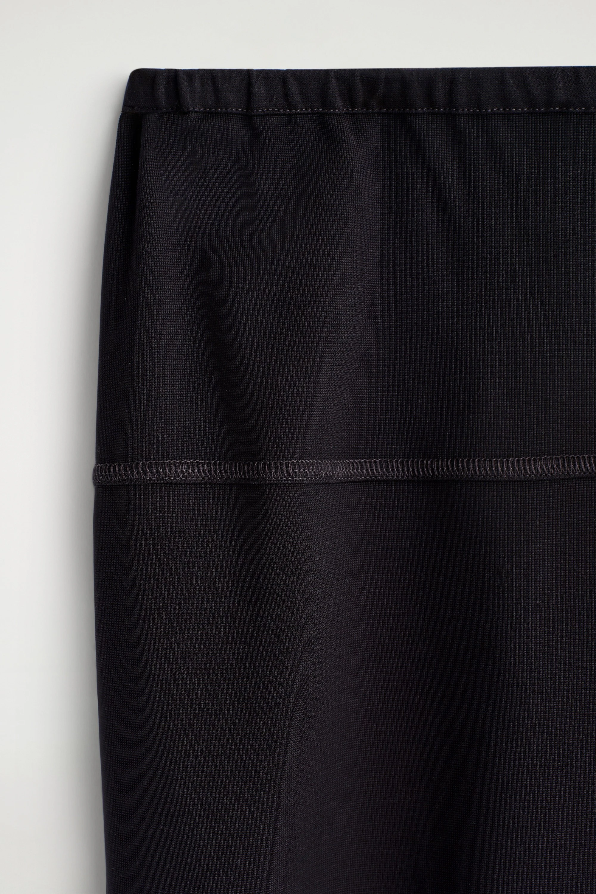 DRAWSTRING JERSEY STRAIGHT MIDI SKIRT - 6