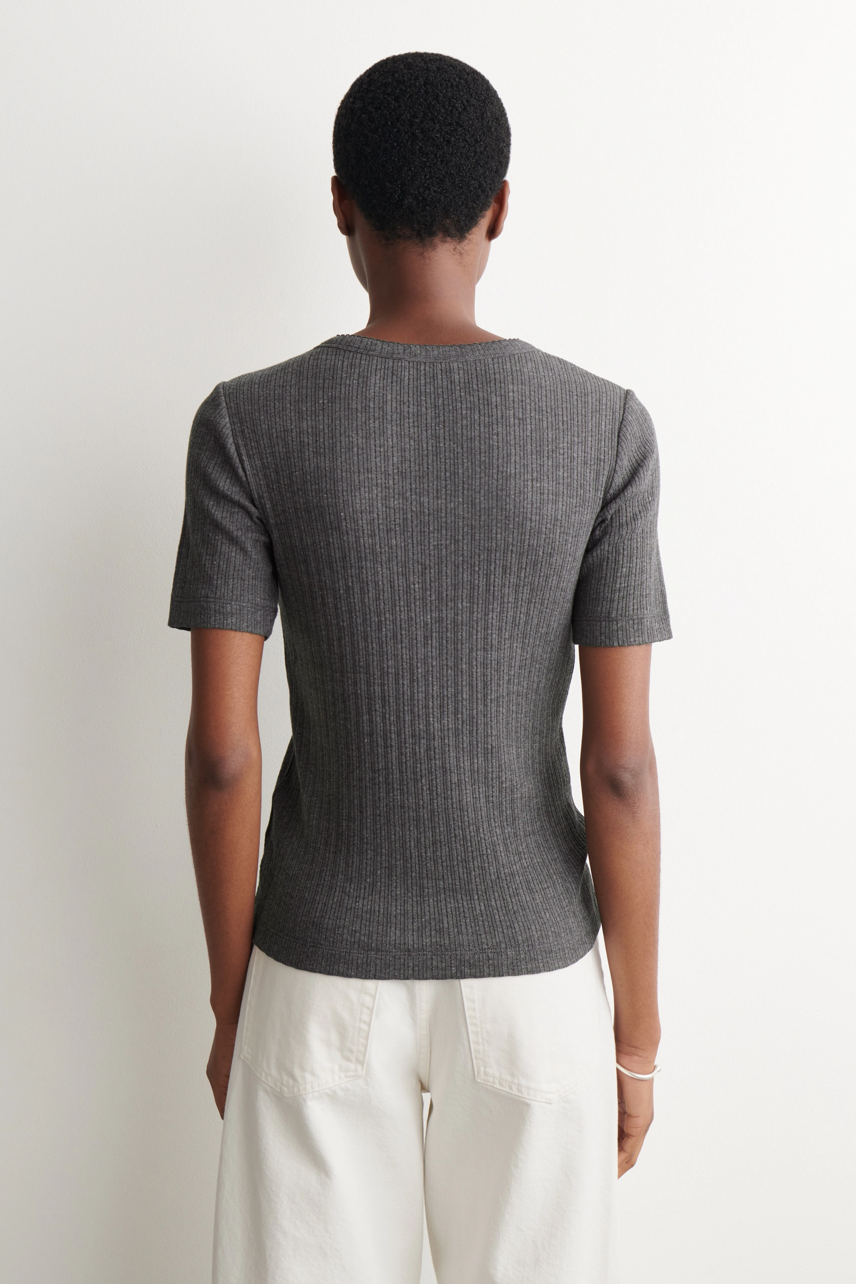 POINTELLE-KNIT SHORT-SLEEVED CARDIGAN