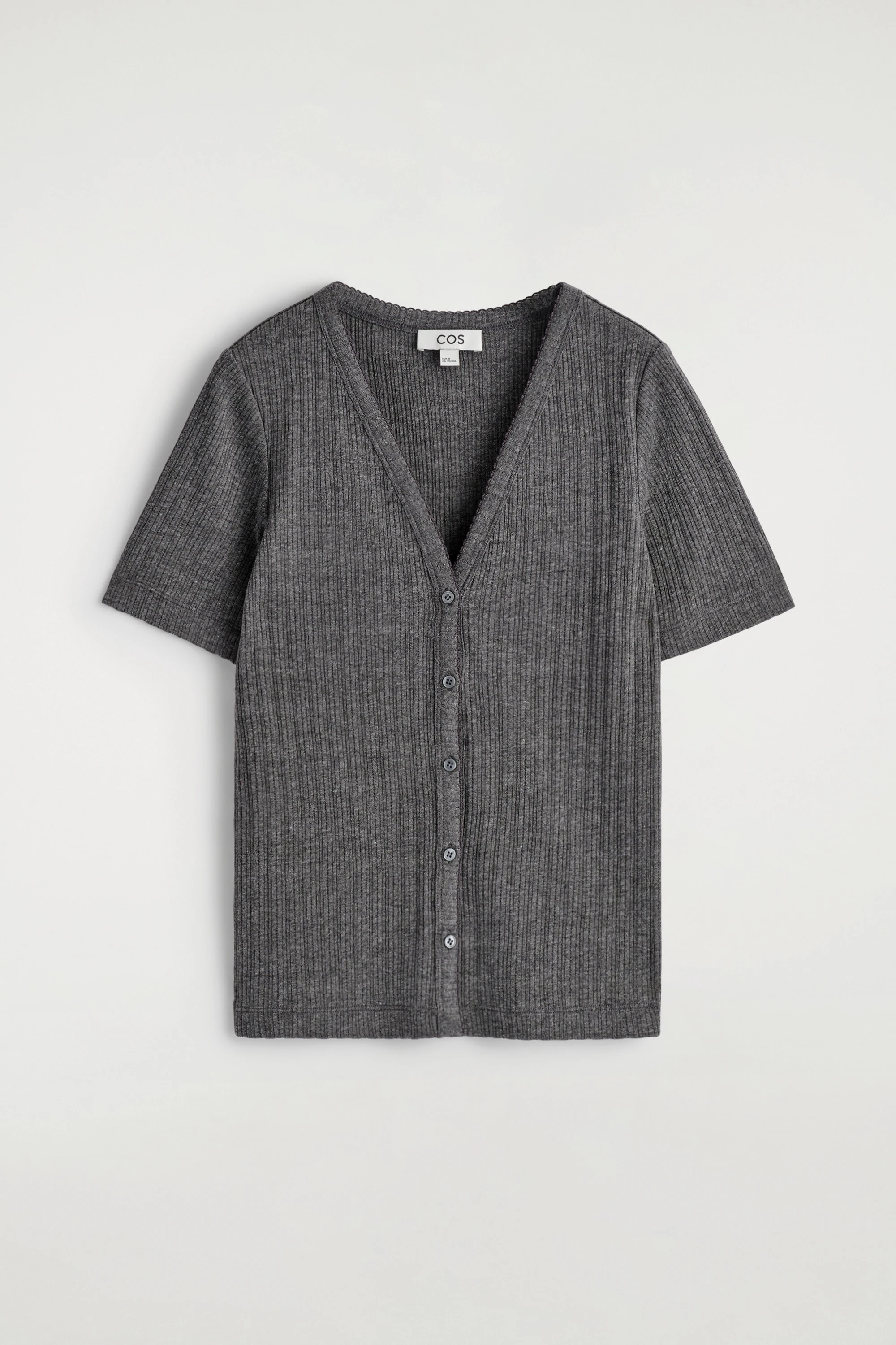 POINTELLE-KNIT SHORT-SLEEVED CARDIGAN - 6