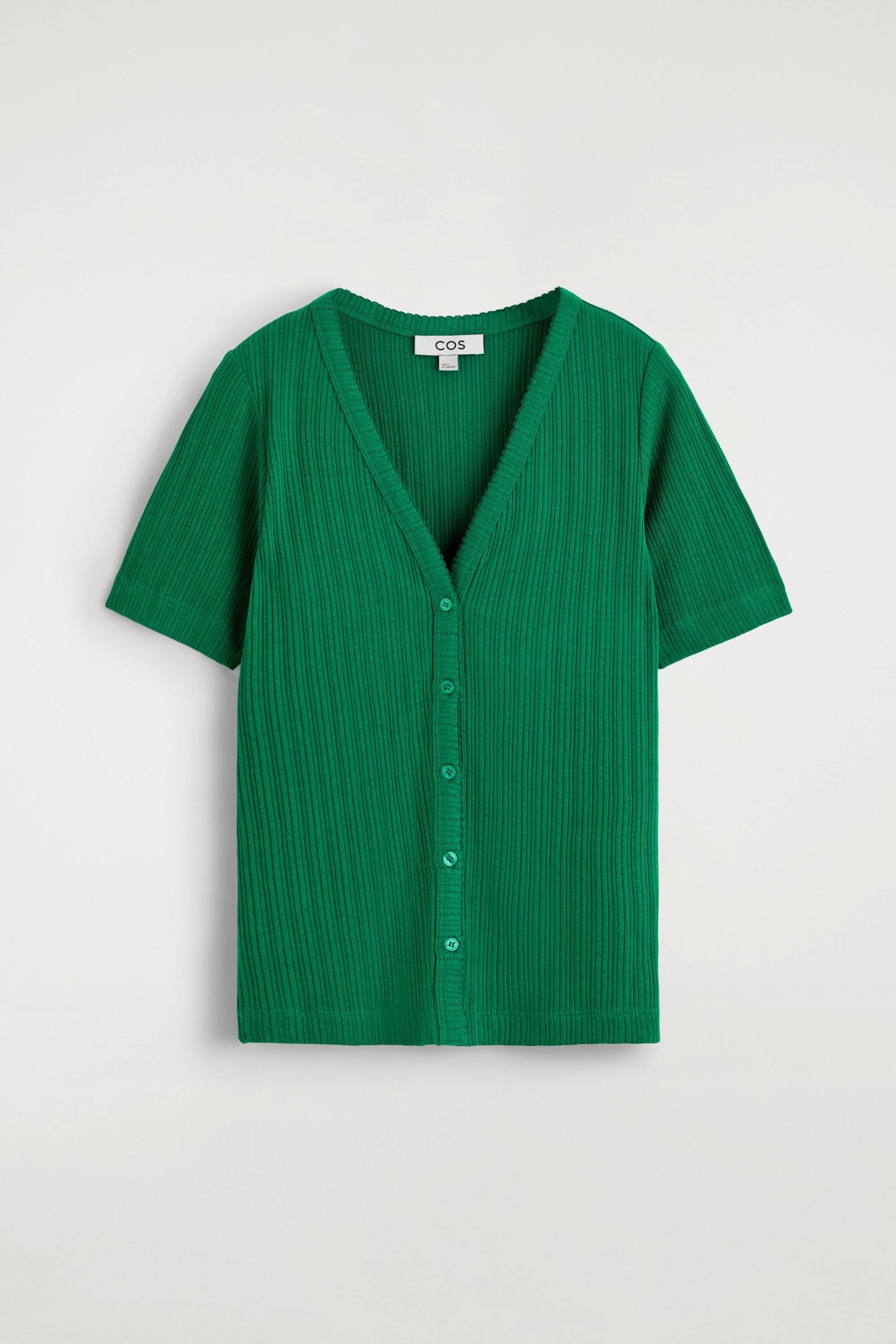 POINTELLE-KNIT SHORT-SLEEVED CARDIGAN - 5
