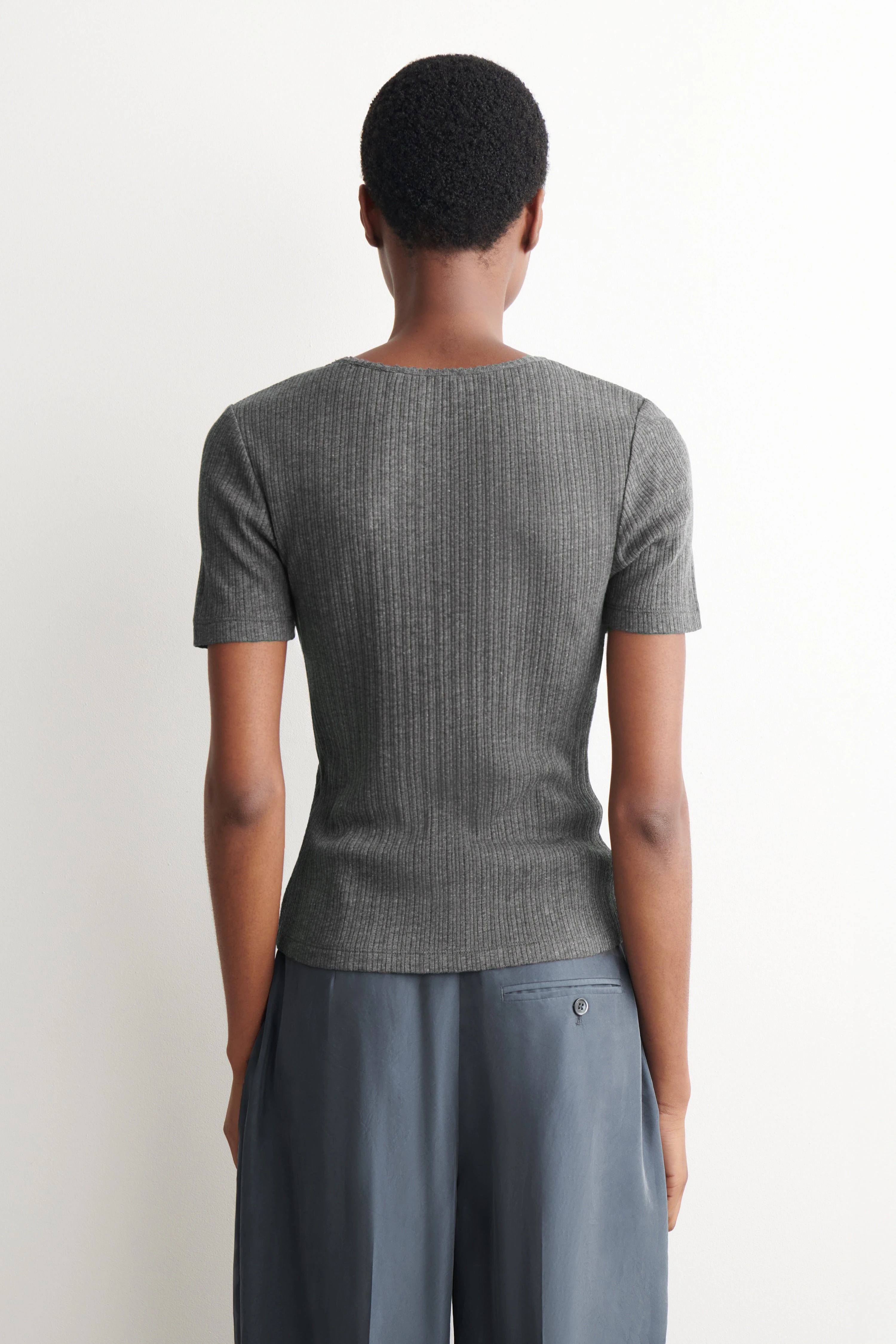 POINTELLE-KNIT T-SHIRT