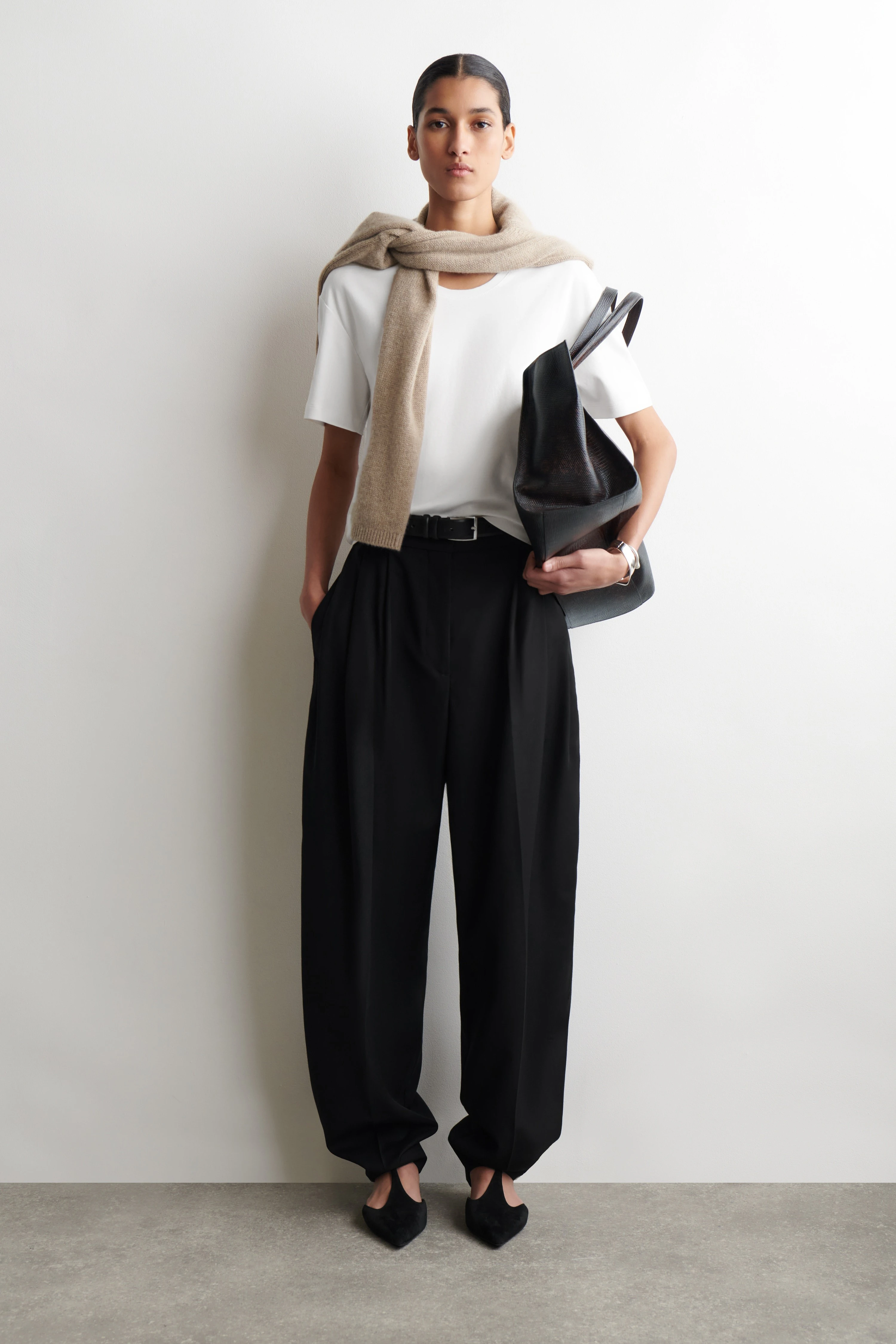 SCOOP-NECK COTTON T-SHIRT - 3