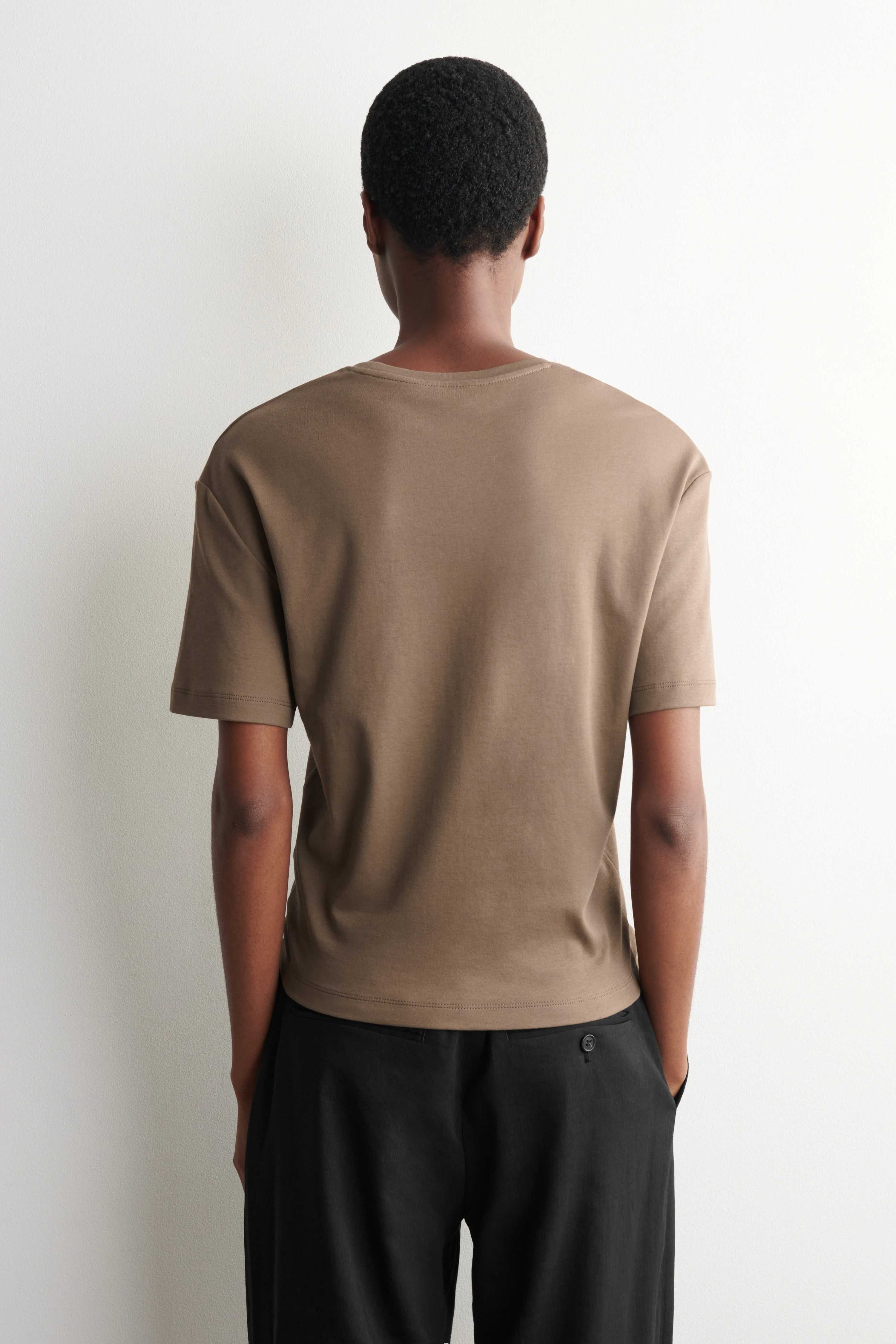 SCOOP-NECK COTTON T-SHIRT - 2