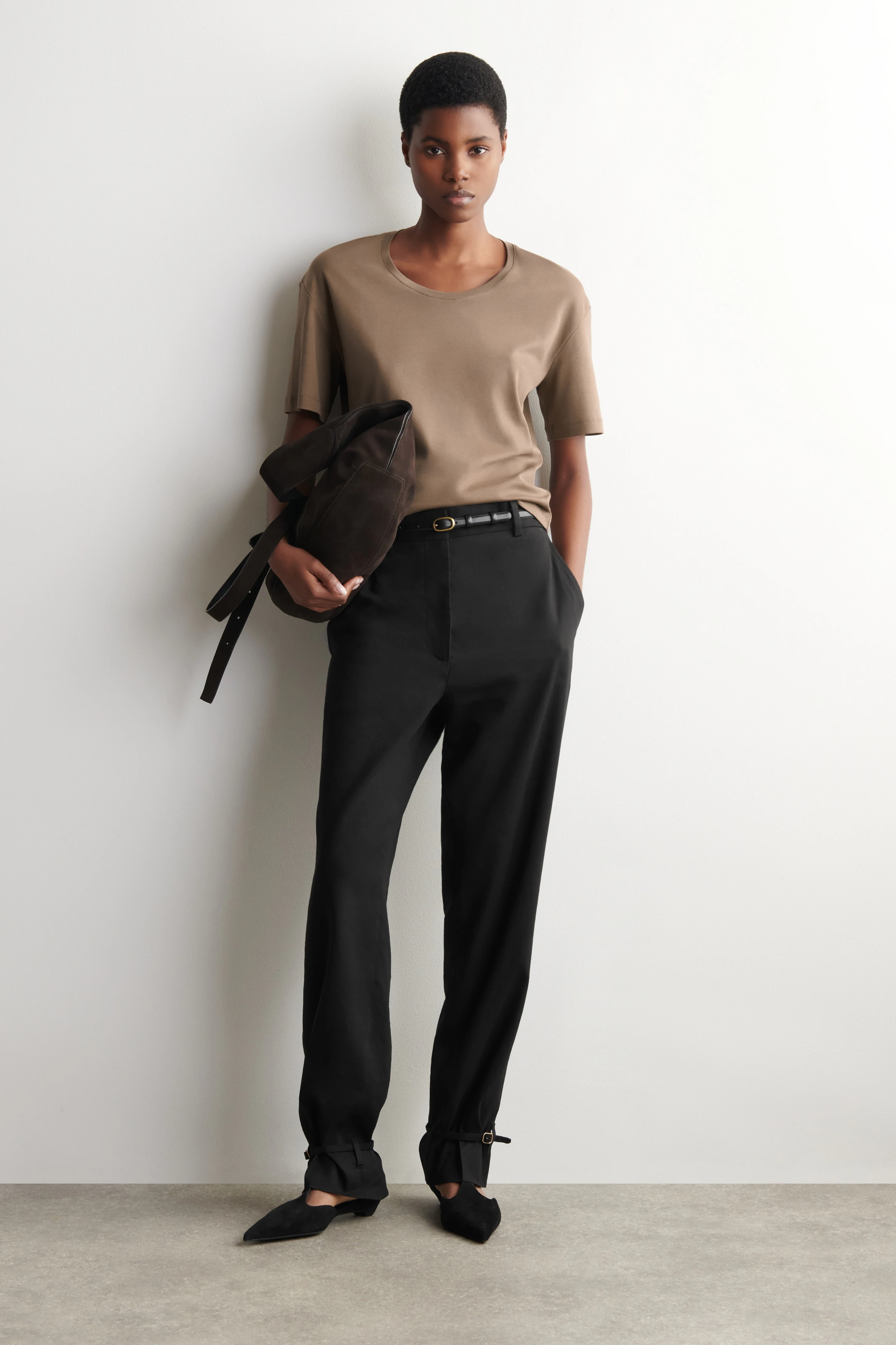 SCOOP-NECK COTTON T-SHIRT - 3