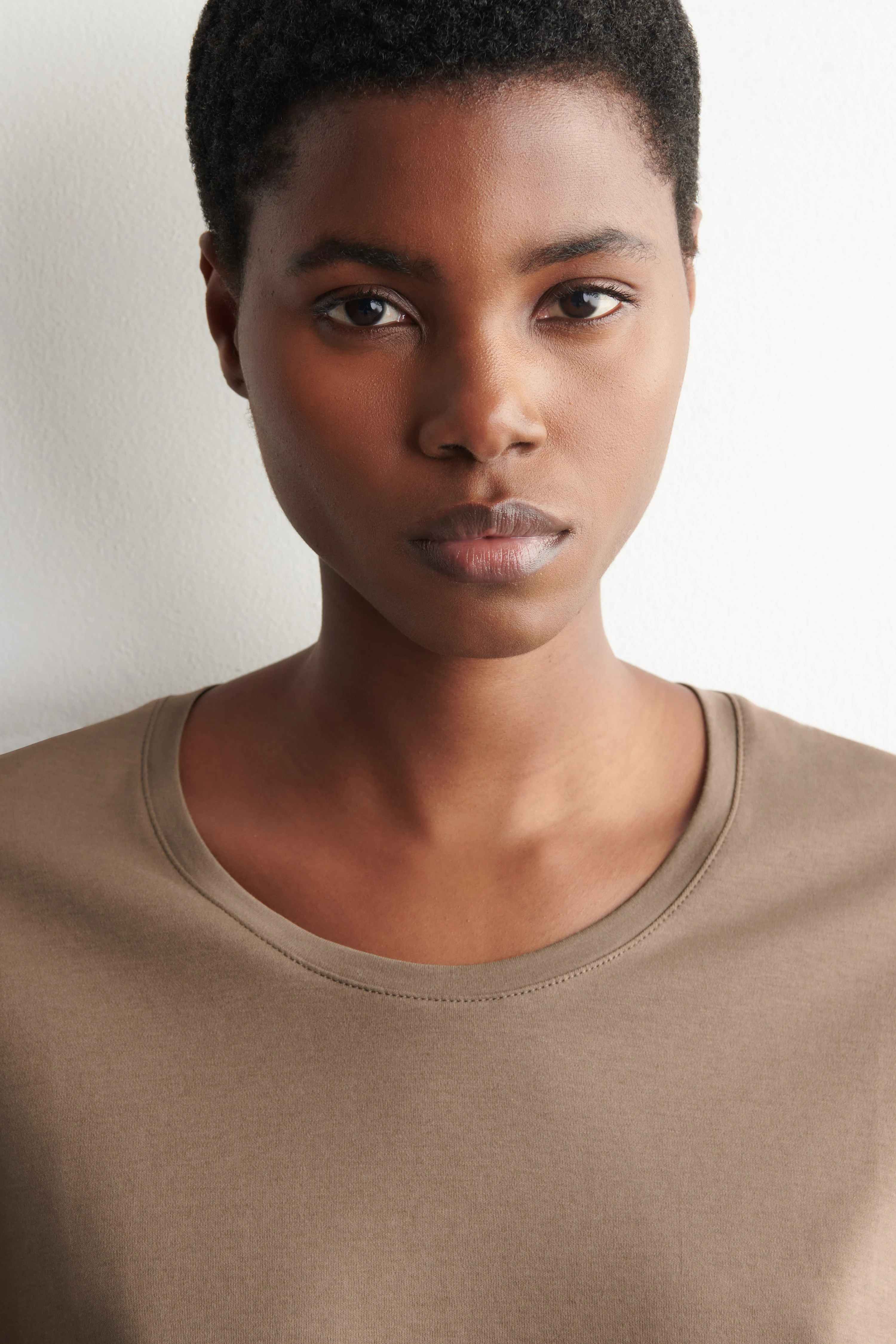 SCOOP-NECK COTTON T-SHIRT - 4