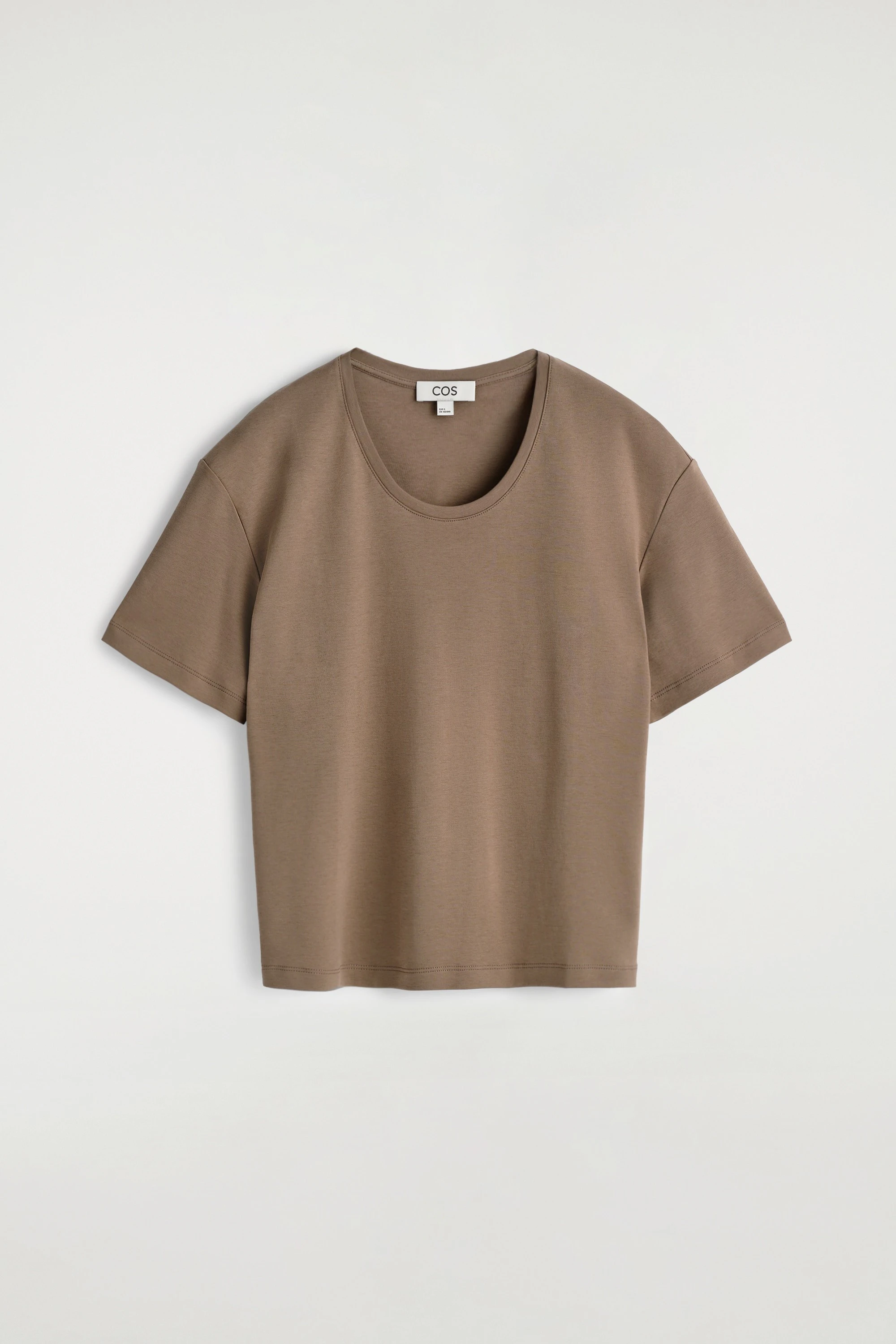 SCOOP-NECK COTTON T-SHIRT - 5