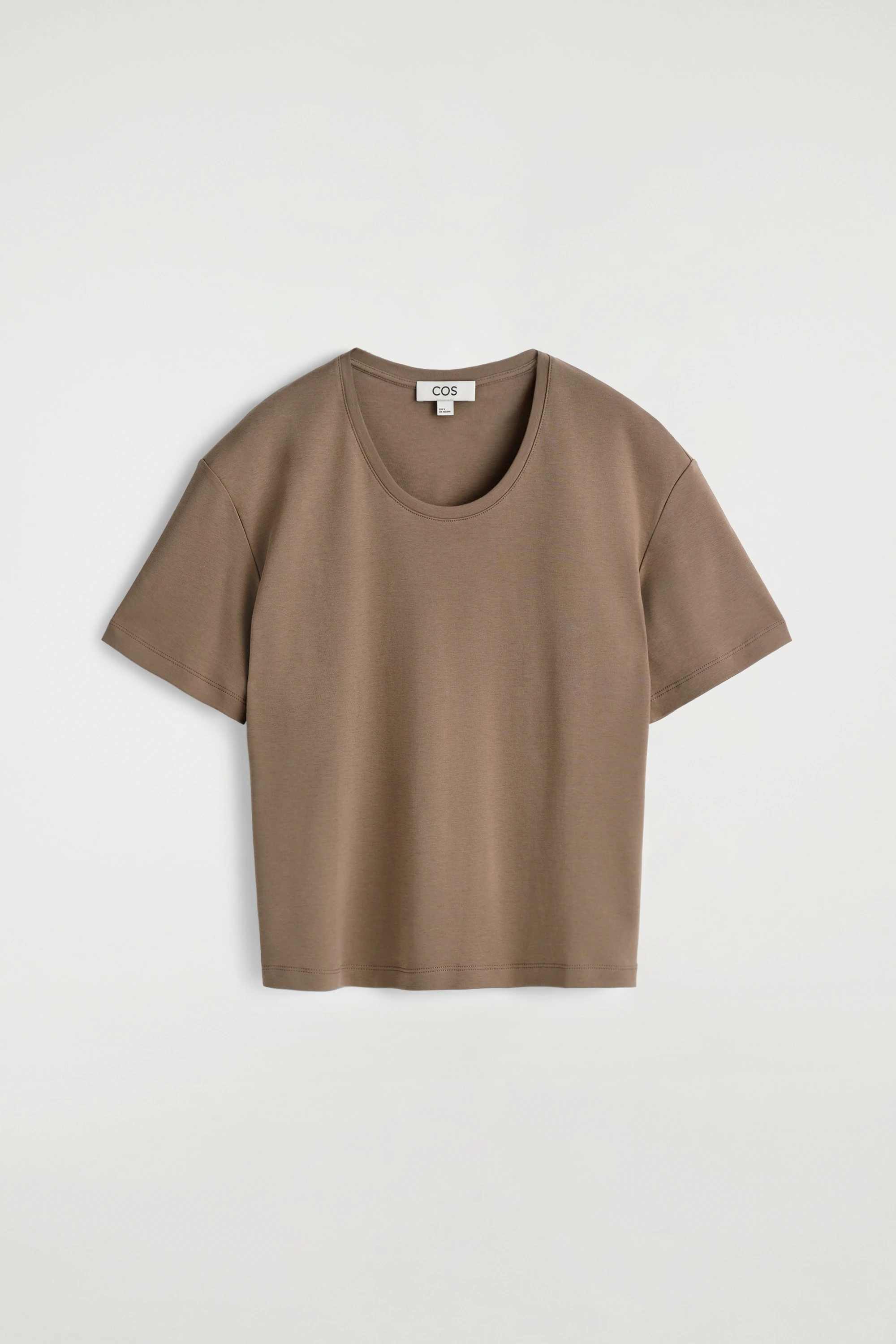 SCOOP-NECK COTTON T-SHIRT - 5