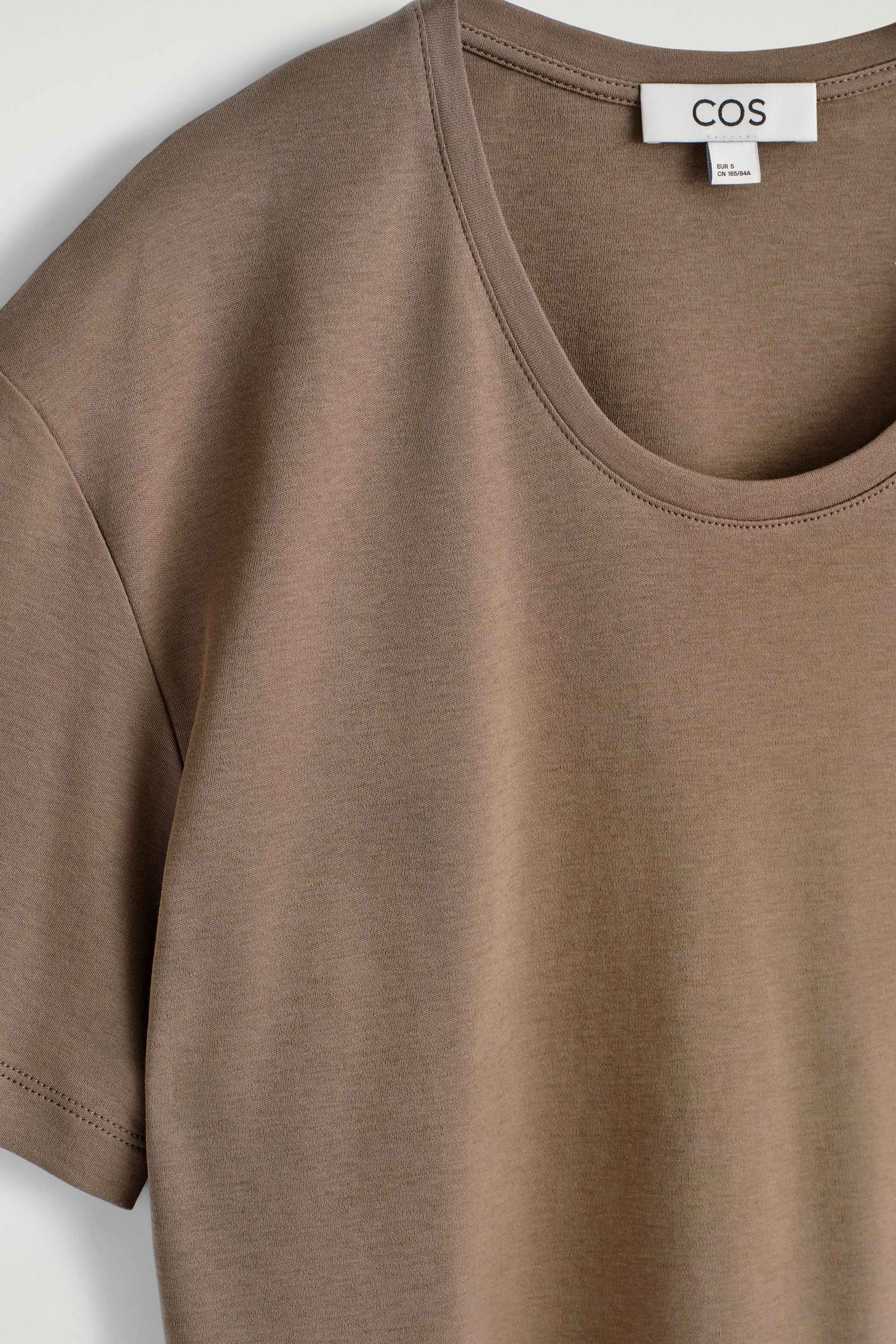 SCOOP-NECK COTTON T-SHIRT - 6