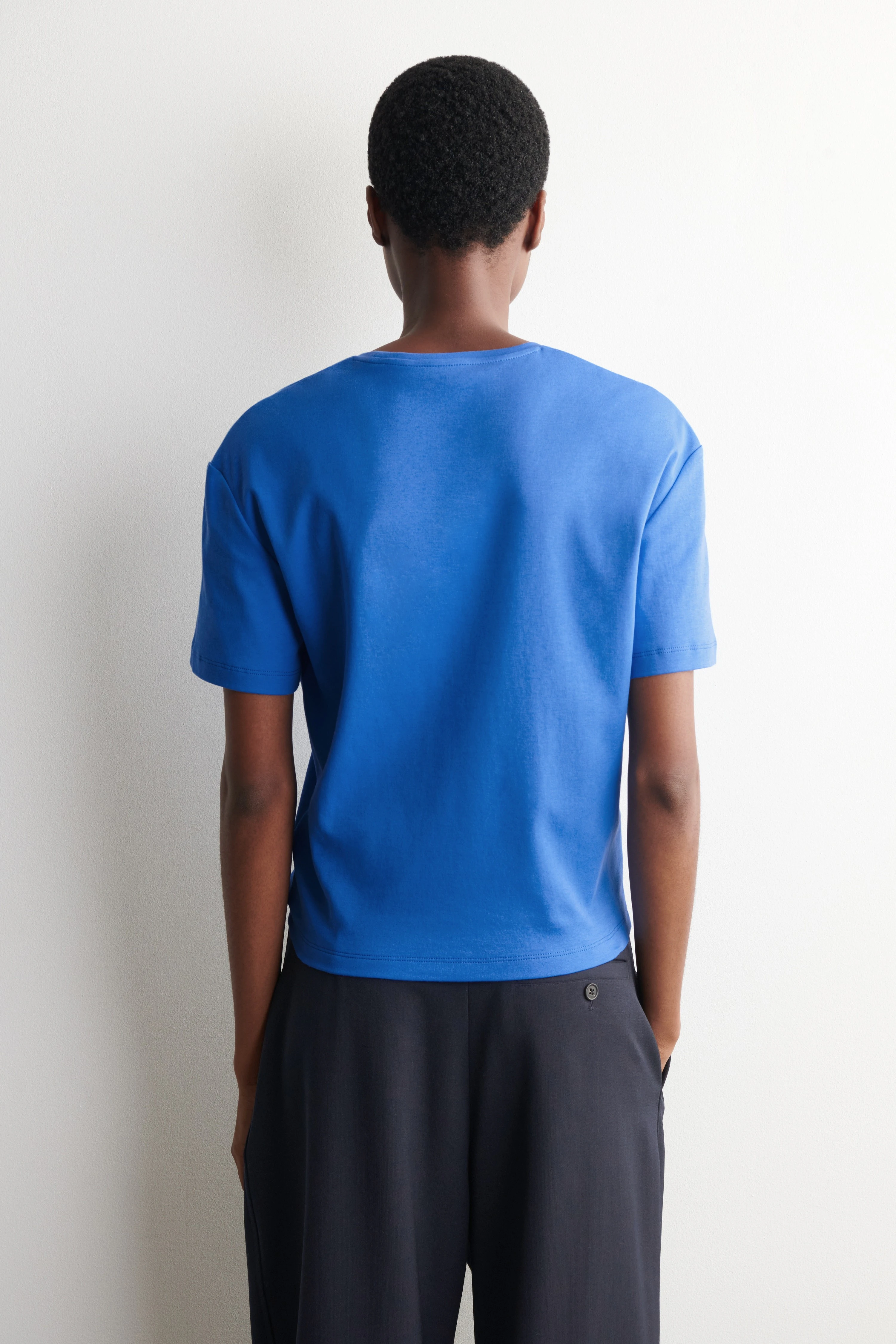 SCOOP-NECK COTTON T-SHIRT - 2