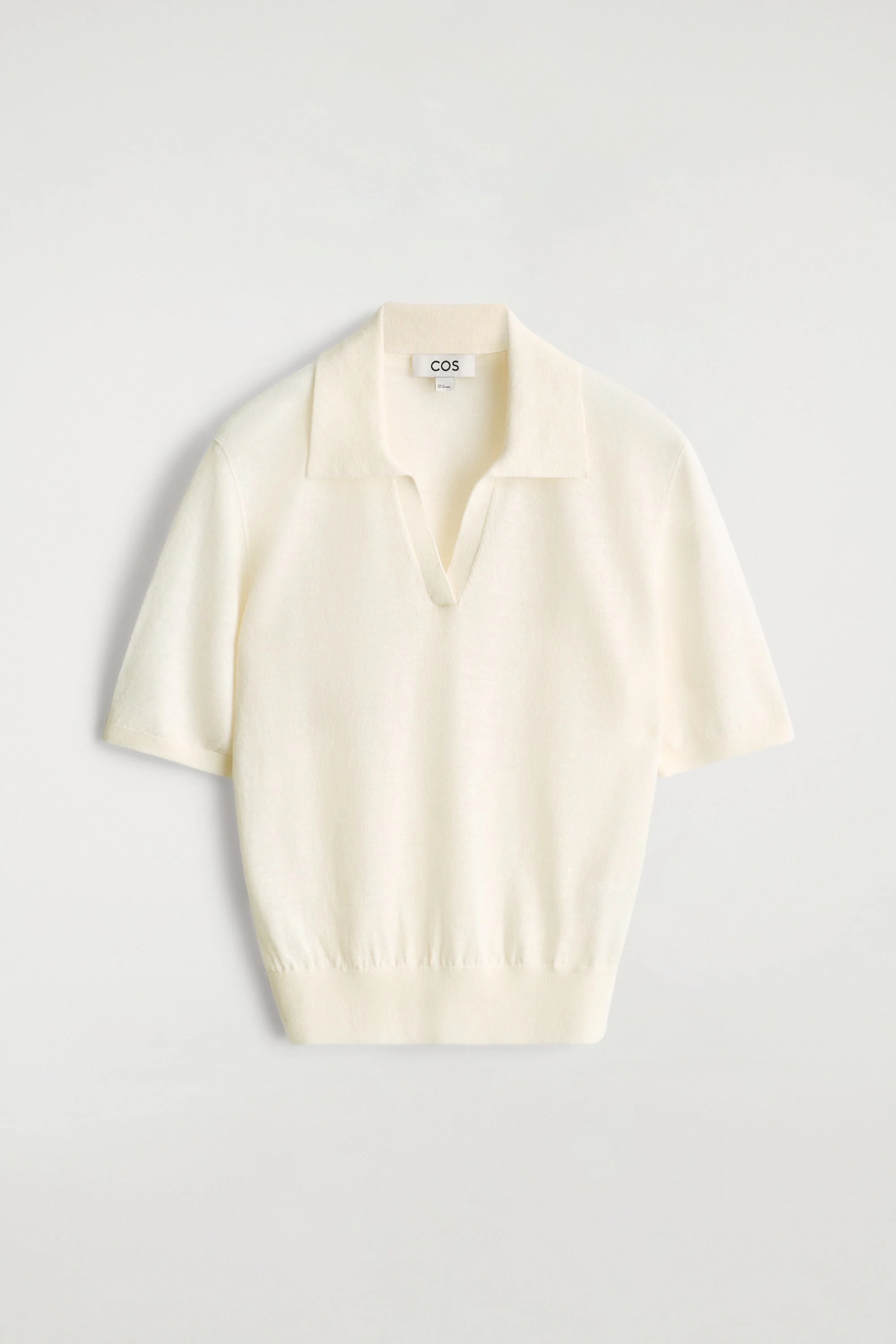 KNITTED LINEN-MERINO POLO SHIRT - 6