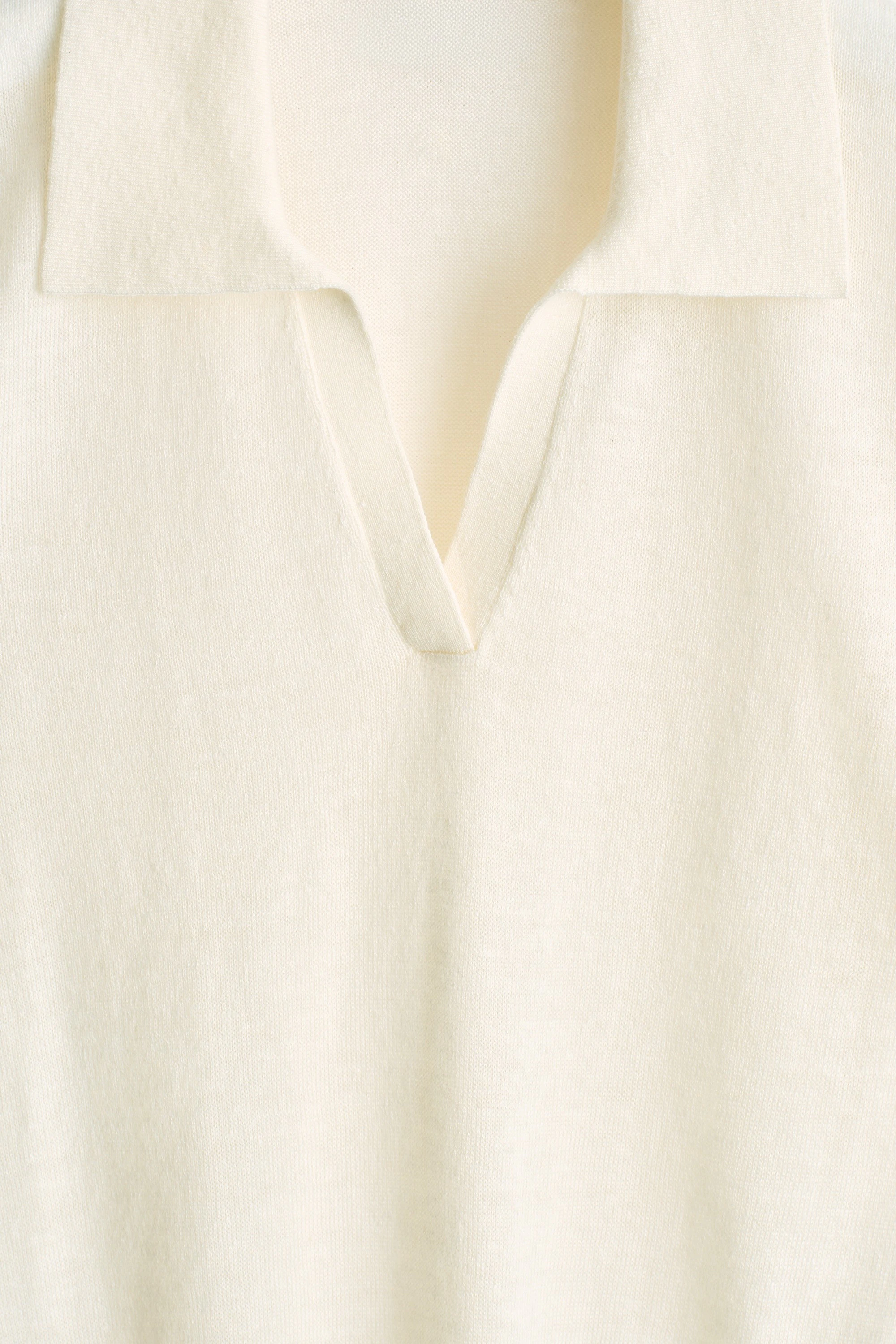 KNITTED LINEN-MERINO POLO SHIRT - 7