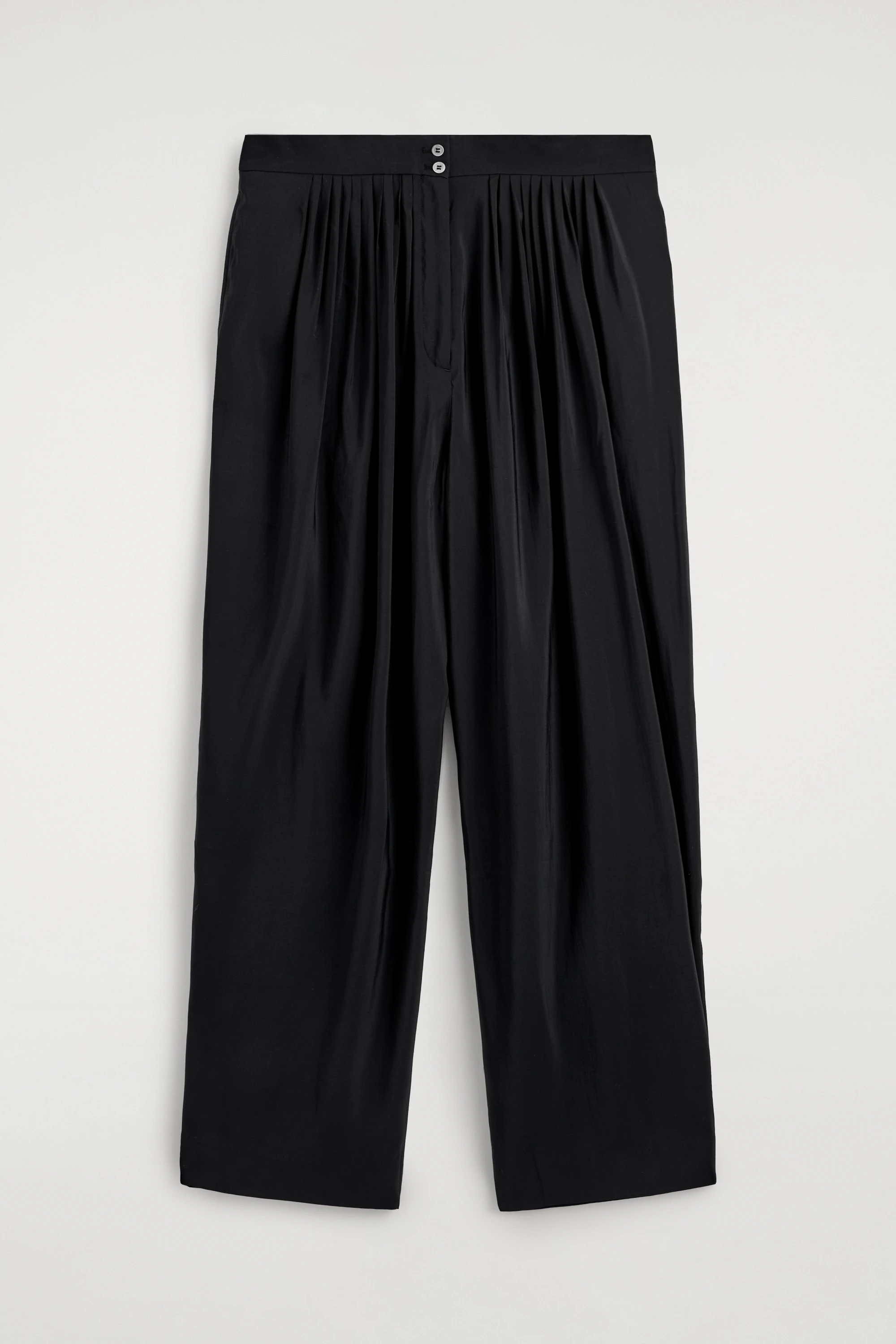 DRAPED PLEATED STRAIGHT-LEG TROUSERS - 5