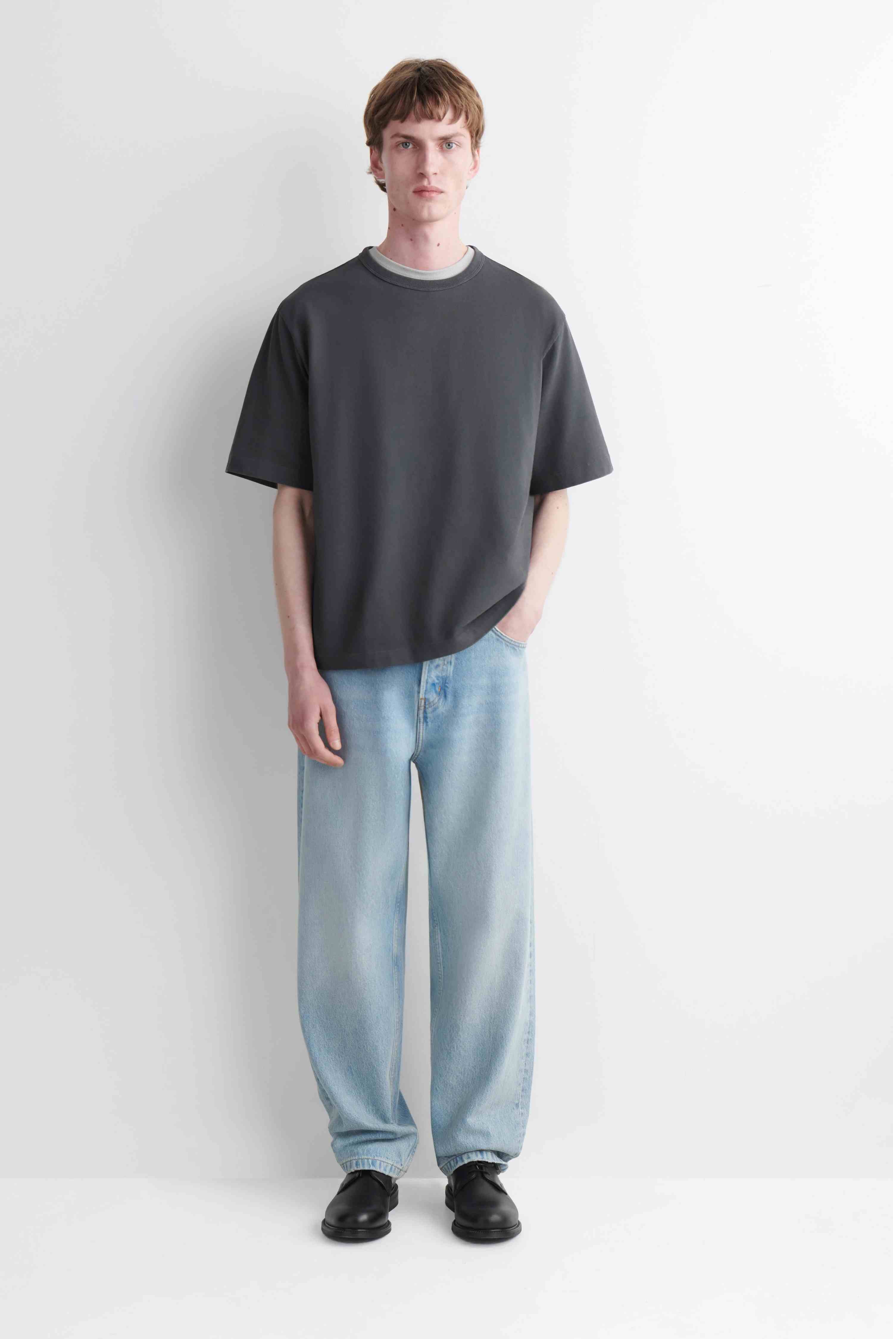 RELAXED HEAVYWEIGHT WASHED-COTTON T-SHIRT - 3