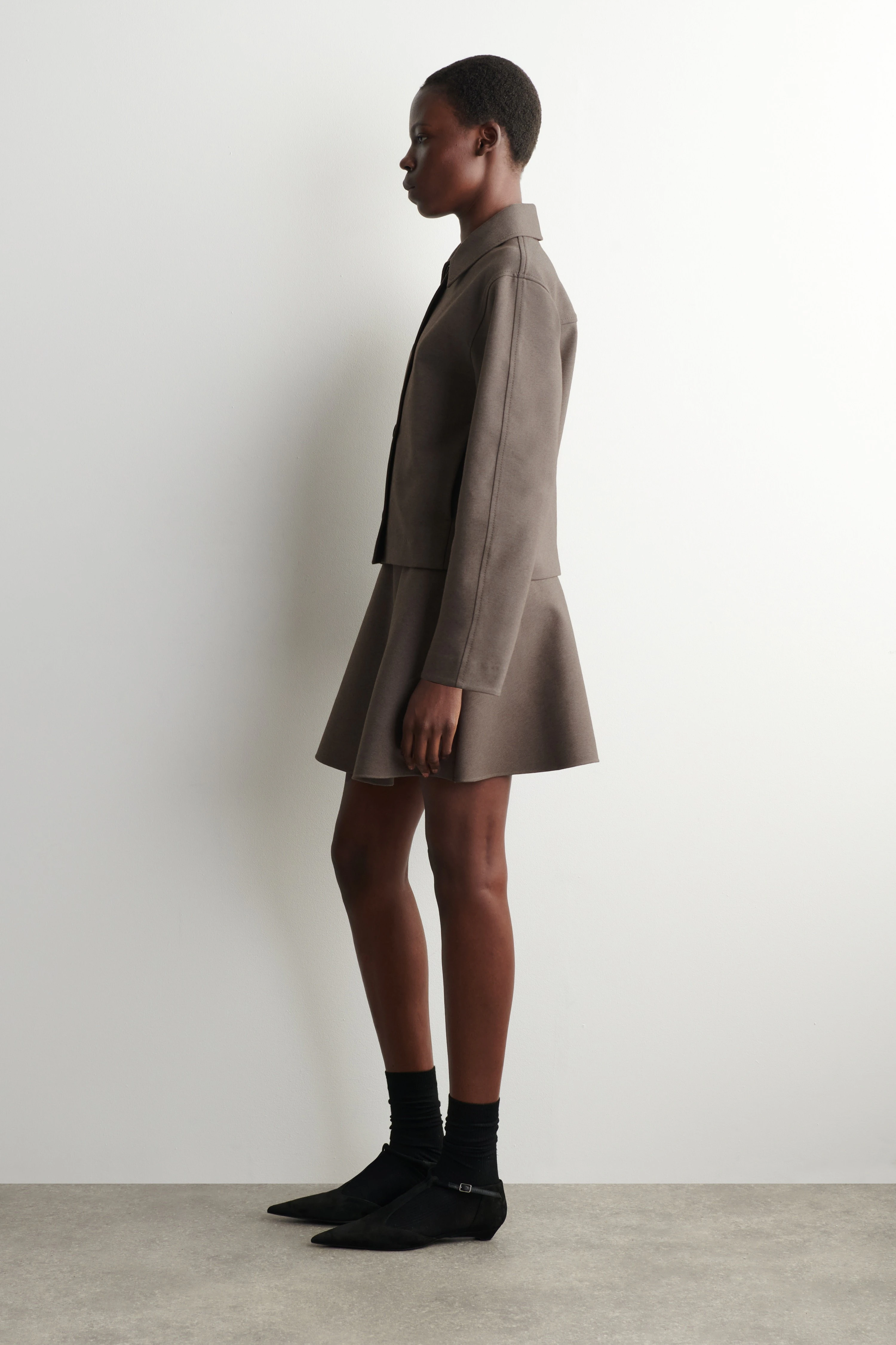ROUNDED JERSEY JACKET - 4