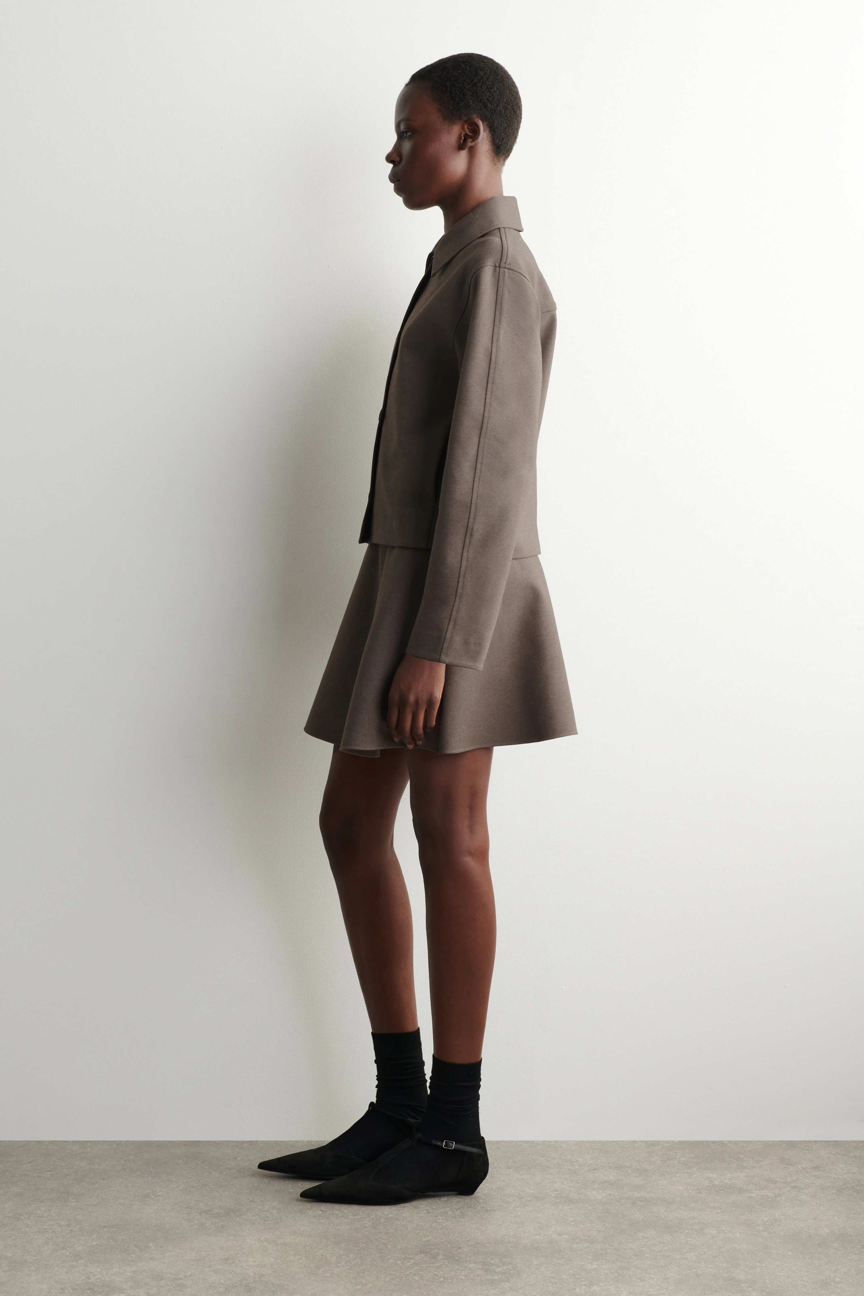 ROUNDED JERSEY JACKET - 4