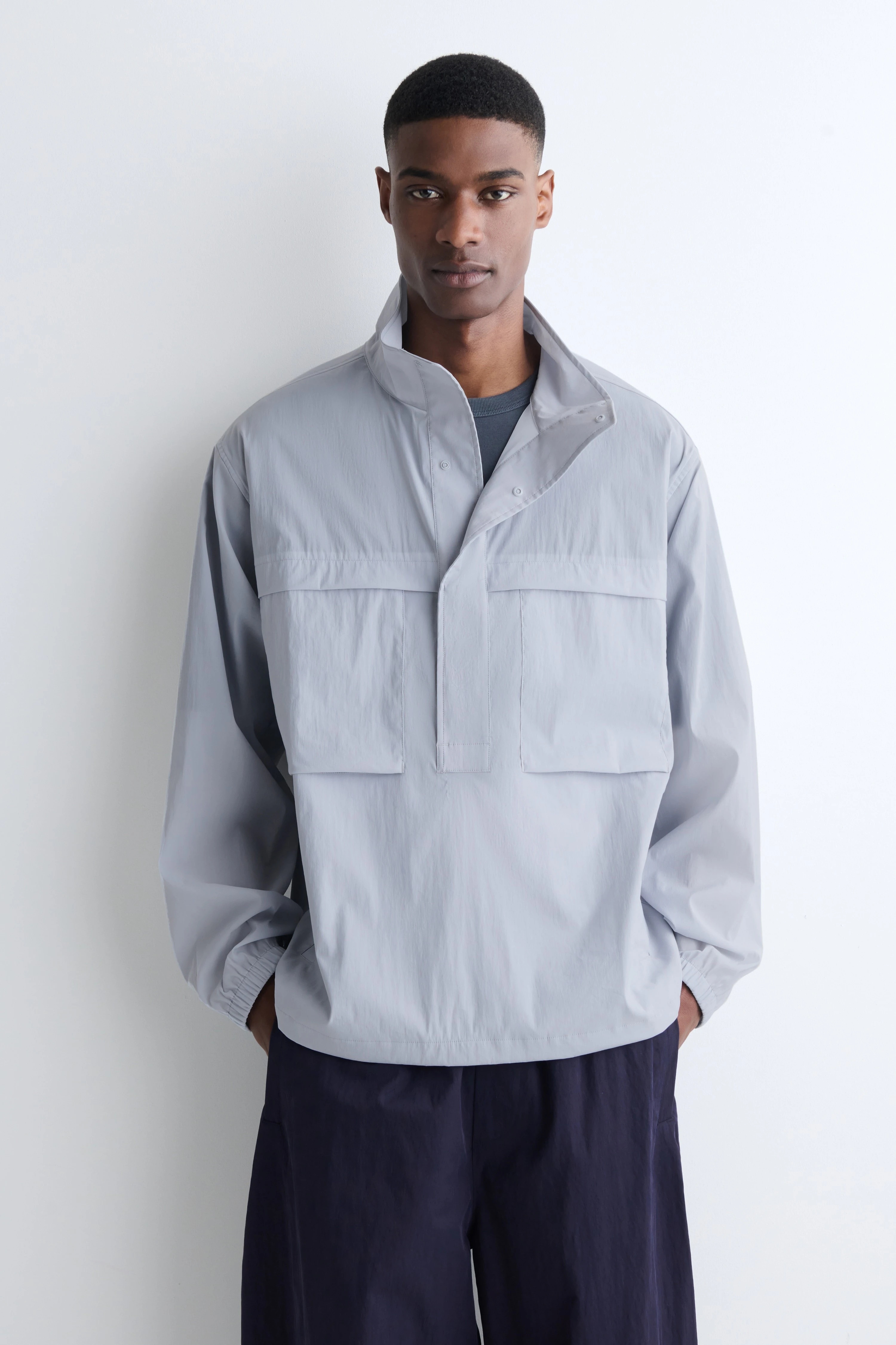 OVERSIZED WATER-RESISTANT ANORAK JACKET - 3