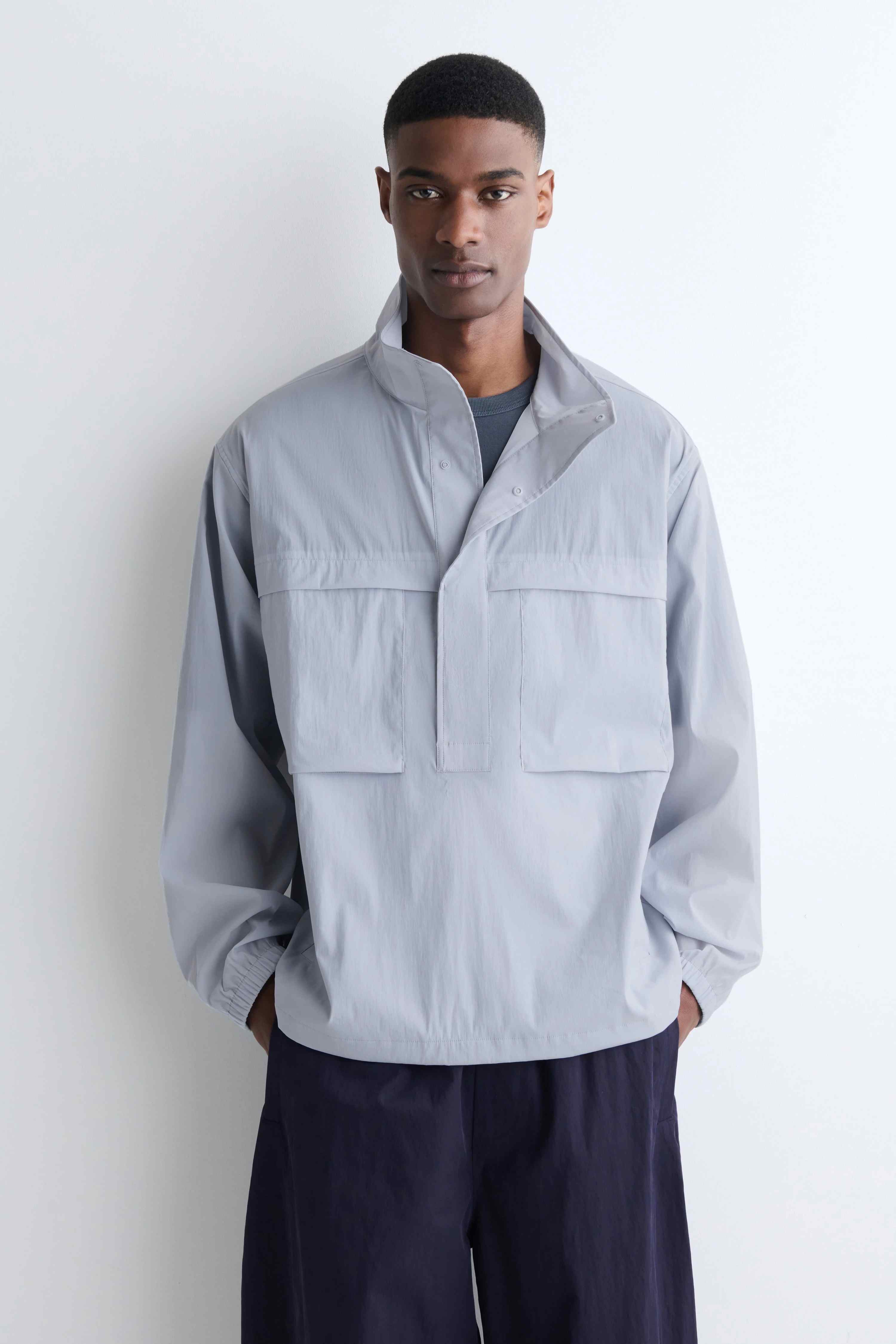 OVERSIZED WATER-RESISTANT ANORAK JACKET - 3