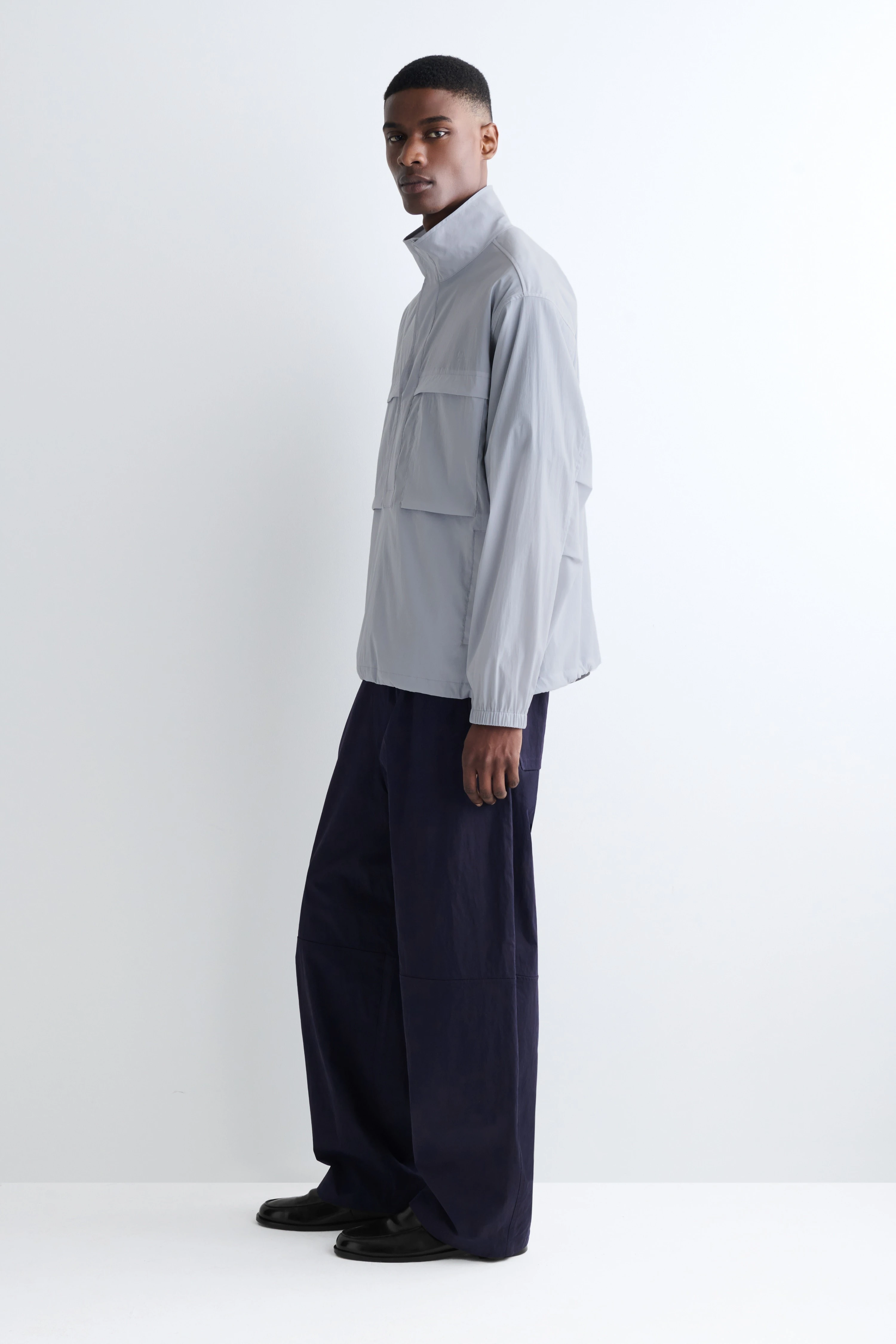 OVERSIZED WATER-RESISTANT ANORAK JACKET - 4