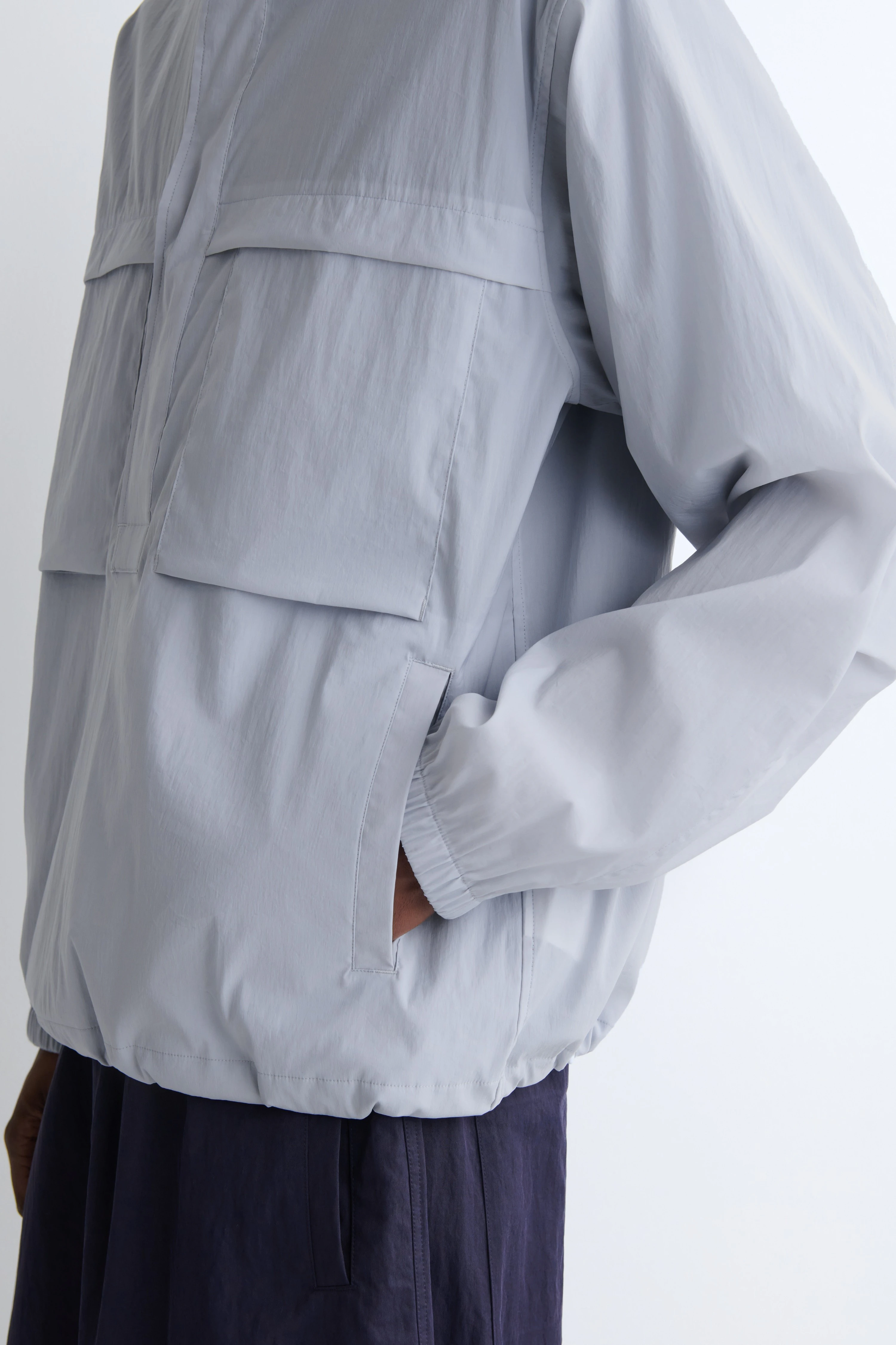 OVERSIZED WATER-RESISTANT ANORAK JACKET - 5