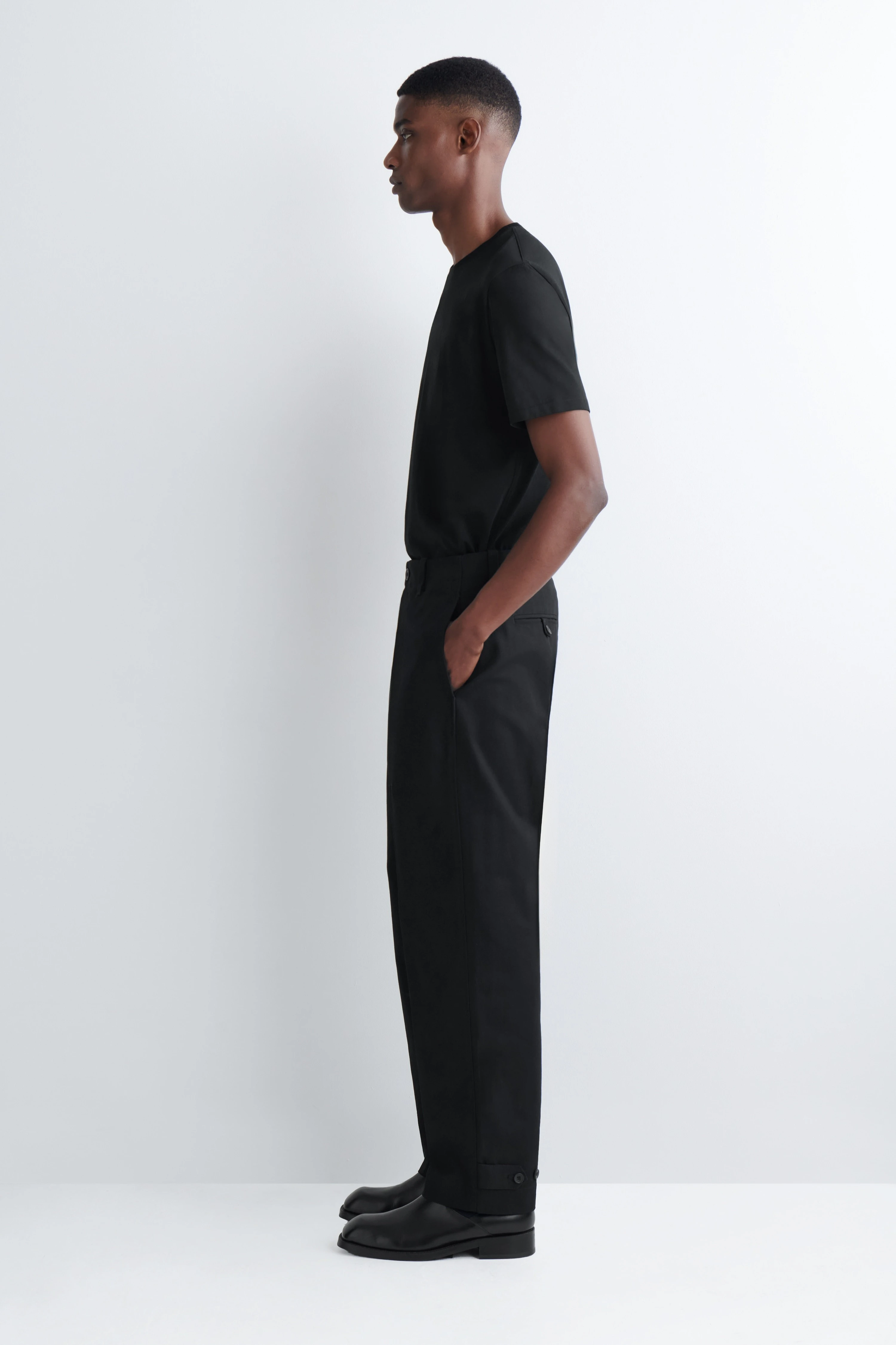 COTTON-CANVAS REGULAR-FIT STRAIGHT-LEG CHINOS - 4