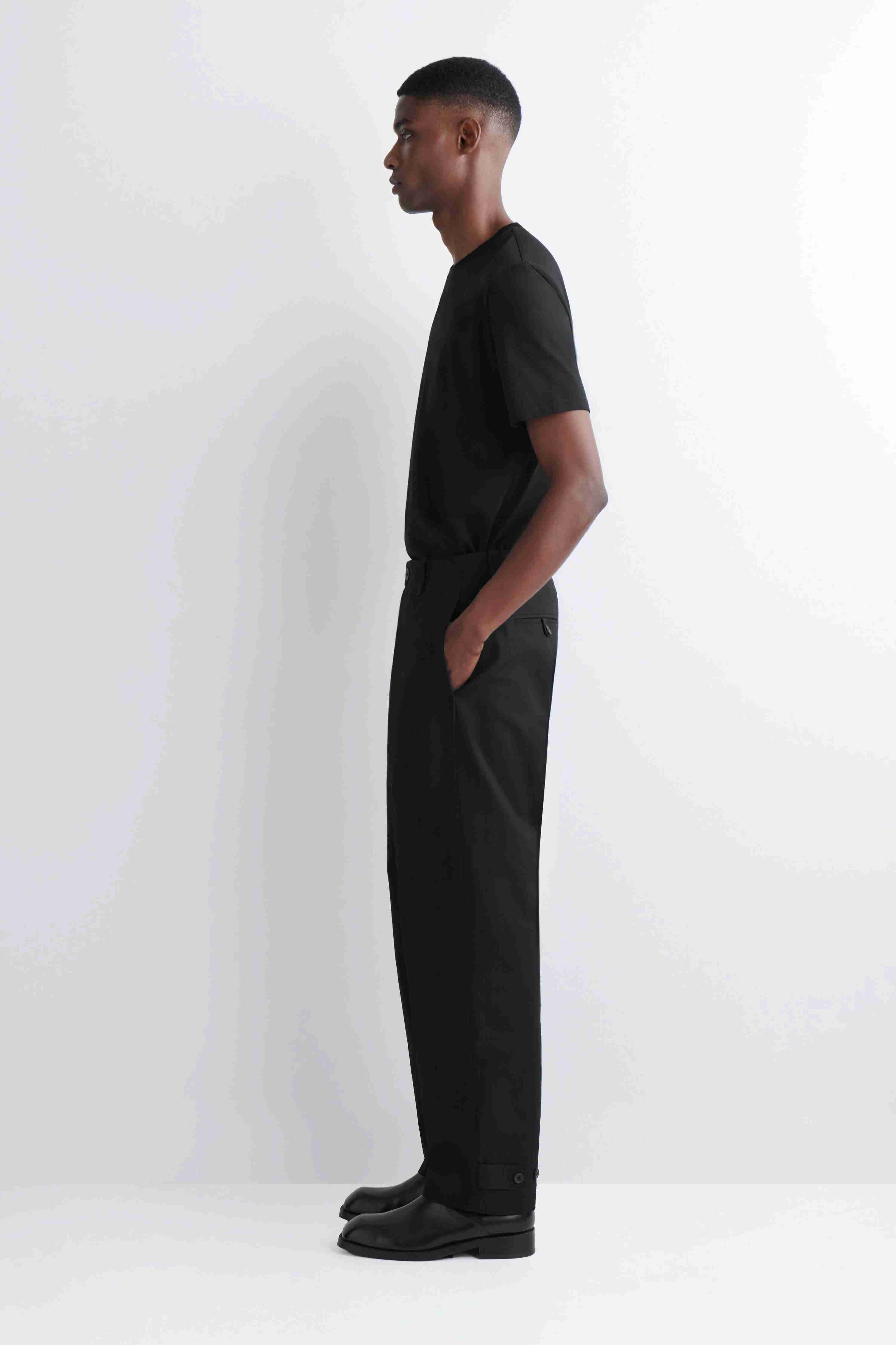 COTTON-CANVAS REGULAR-FIT STRAIGHT-LEG CHINOS - 4