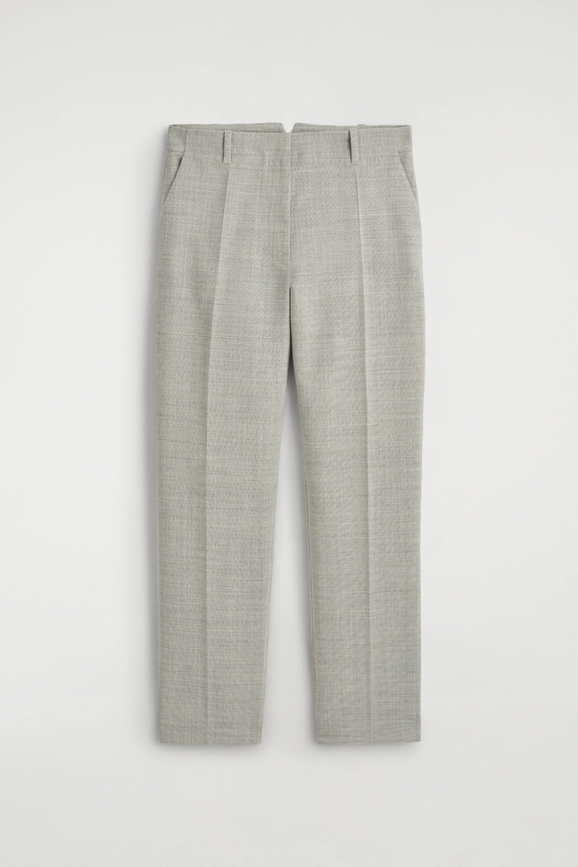 WOOL-BLEND STRAIGHT-LEG TROUSERS - 5