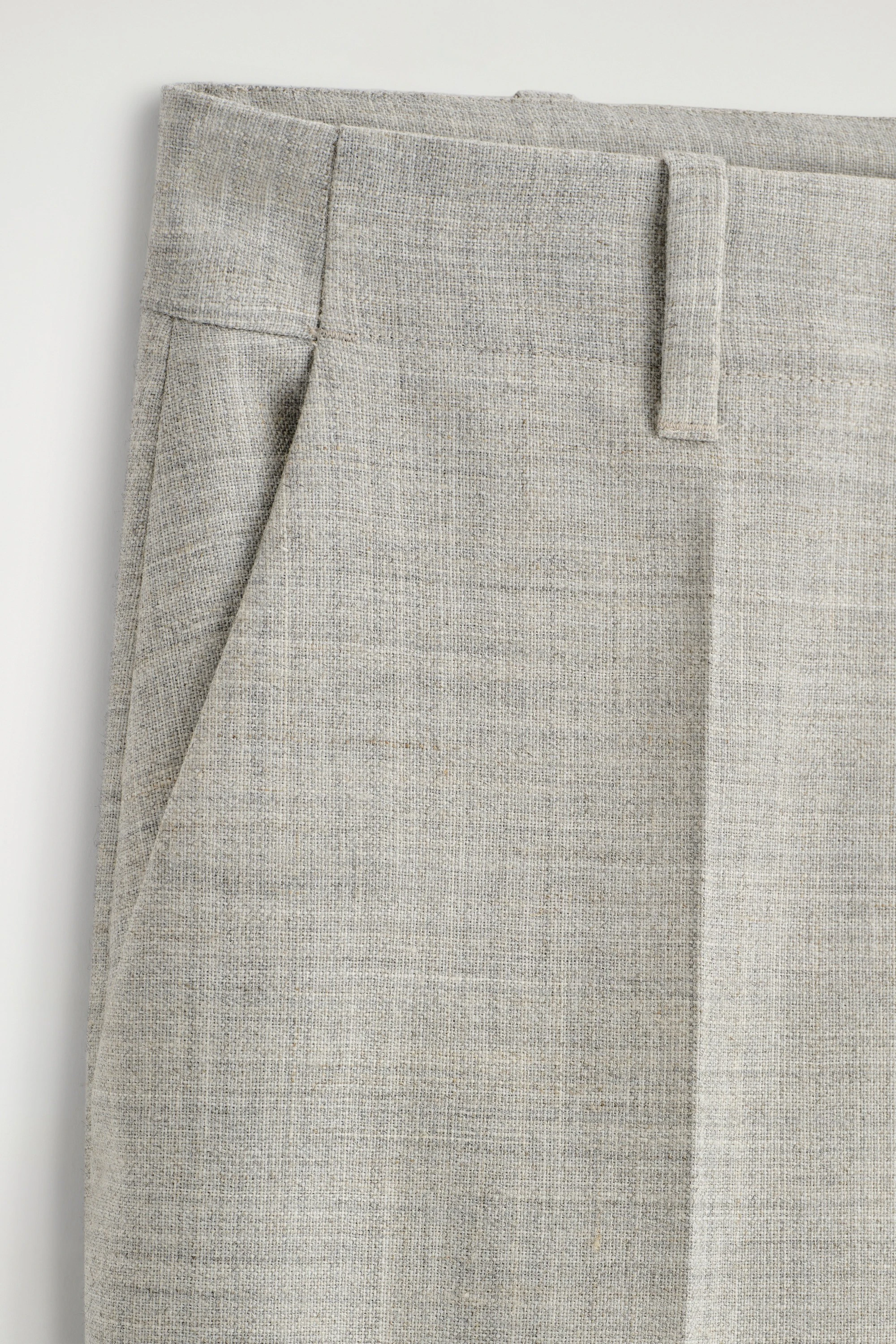 WOOL-BLEND STRAIGHT-LEG TROUSERS - 6