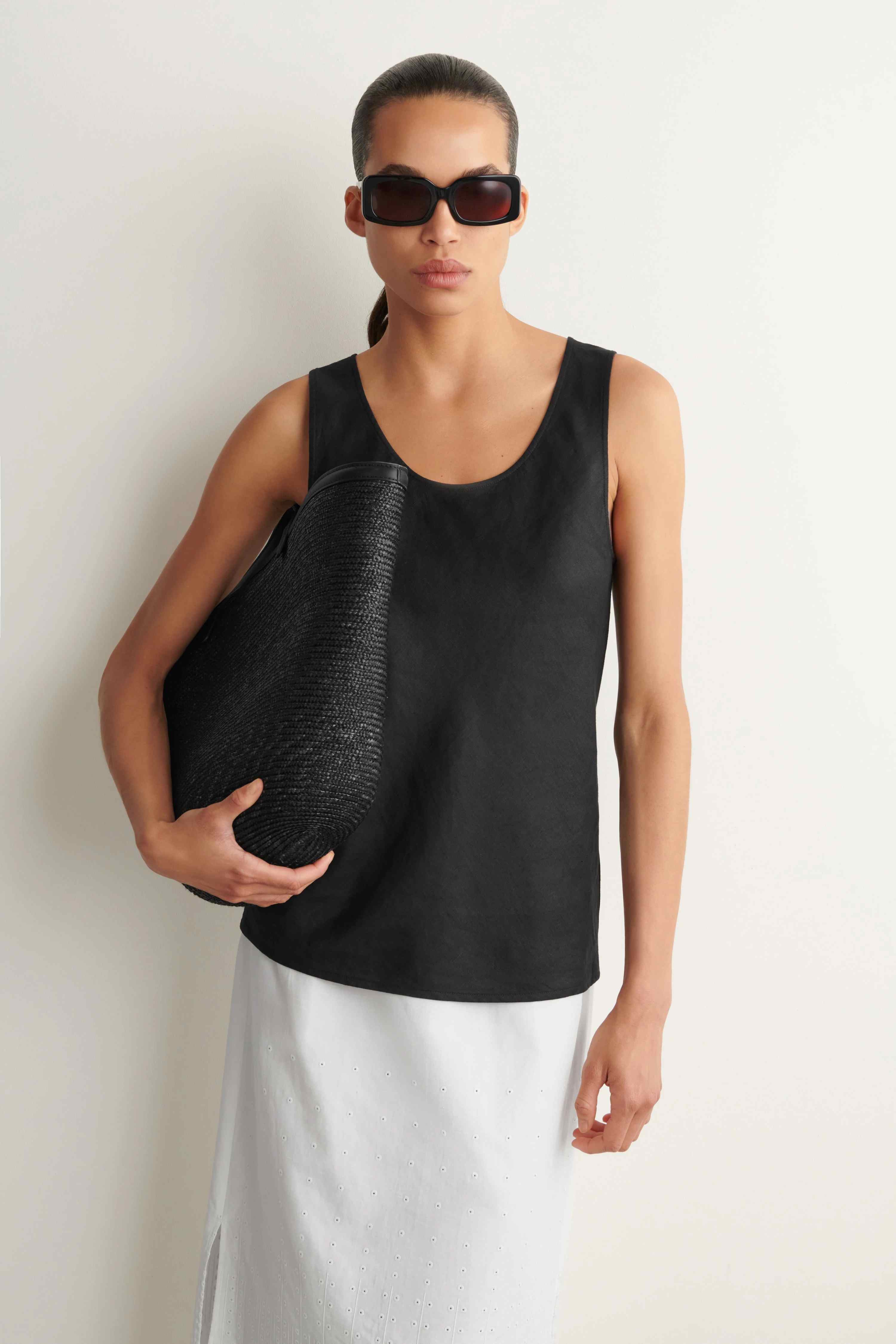 LINEN TANK TOP - 1
