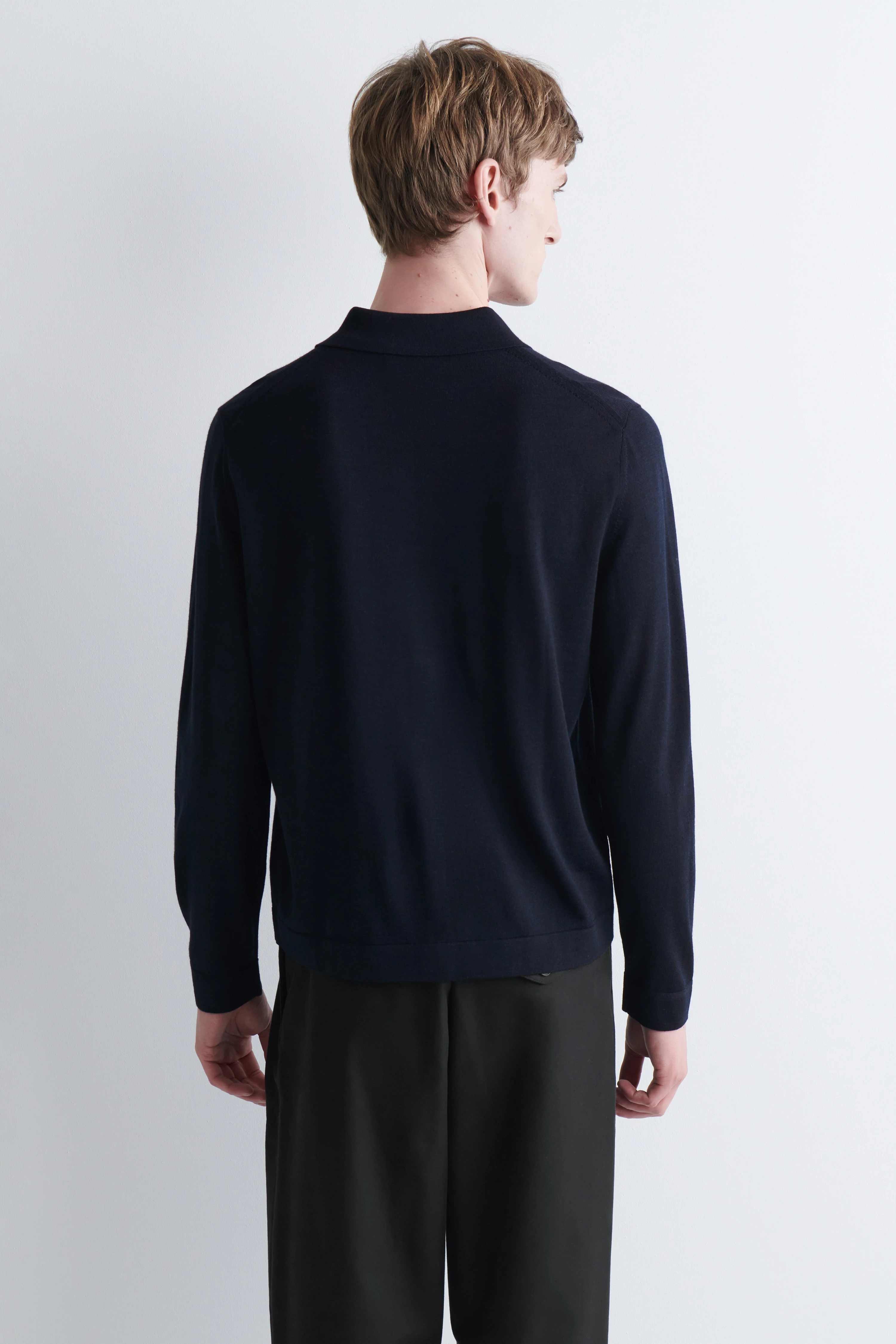 KNITTED MERINO WOOL SHIRT