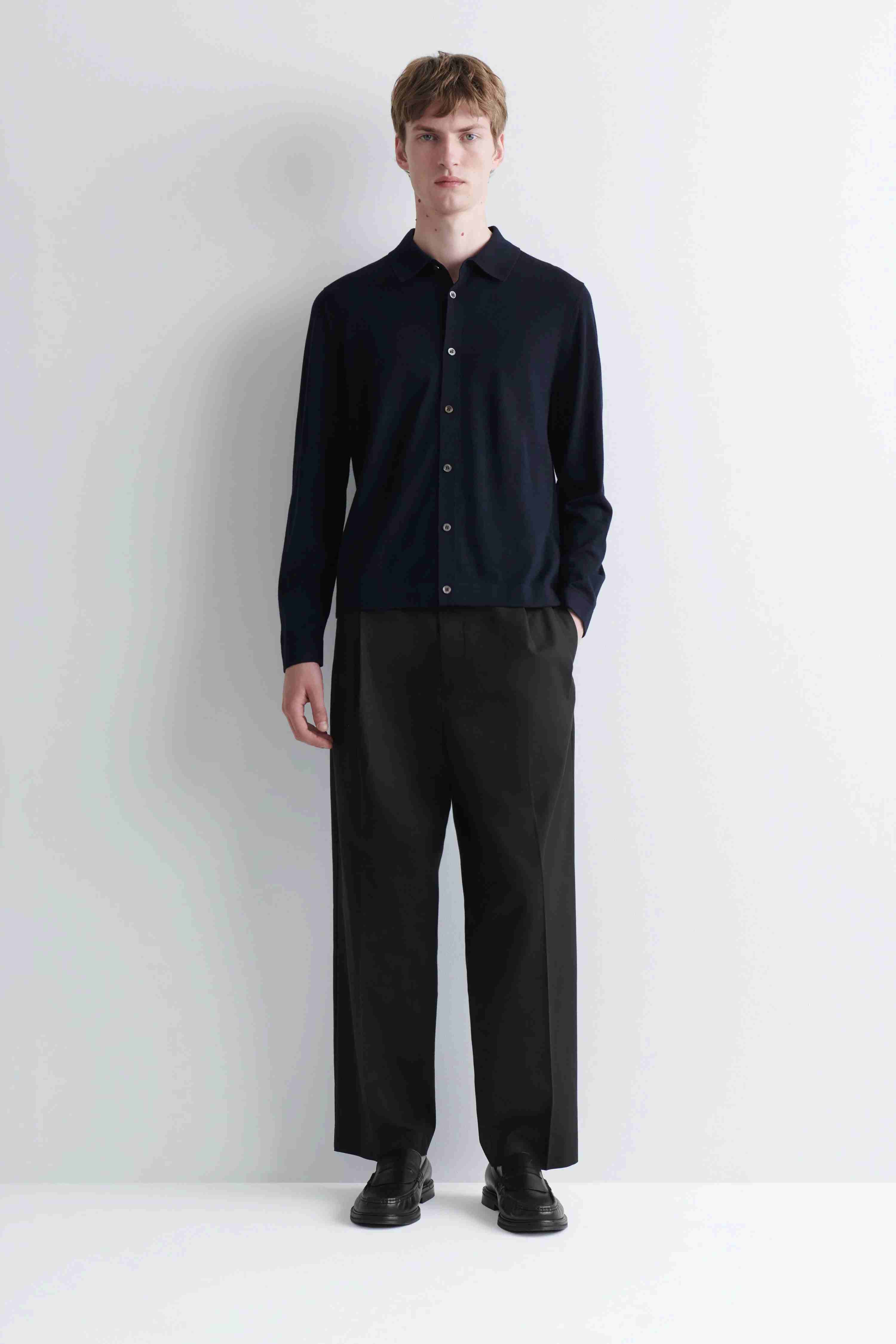 KNITTED MERINO WOOL SHIRT - 3
