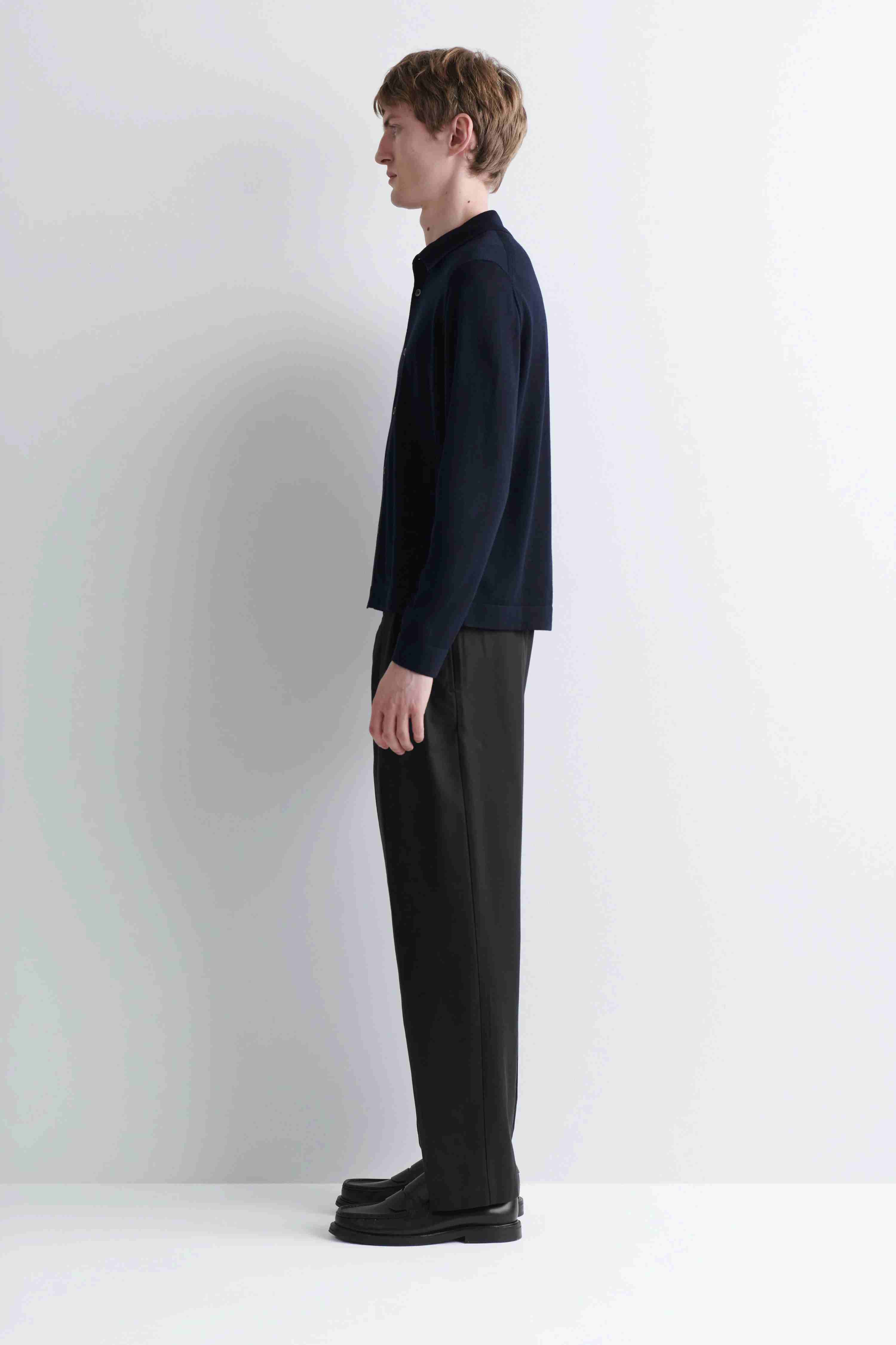 KNITTED MERINO WOOL SHIRT - 4