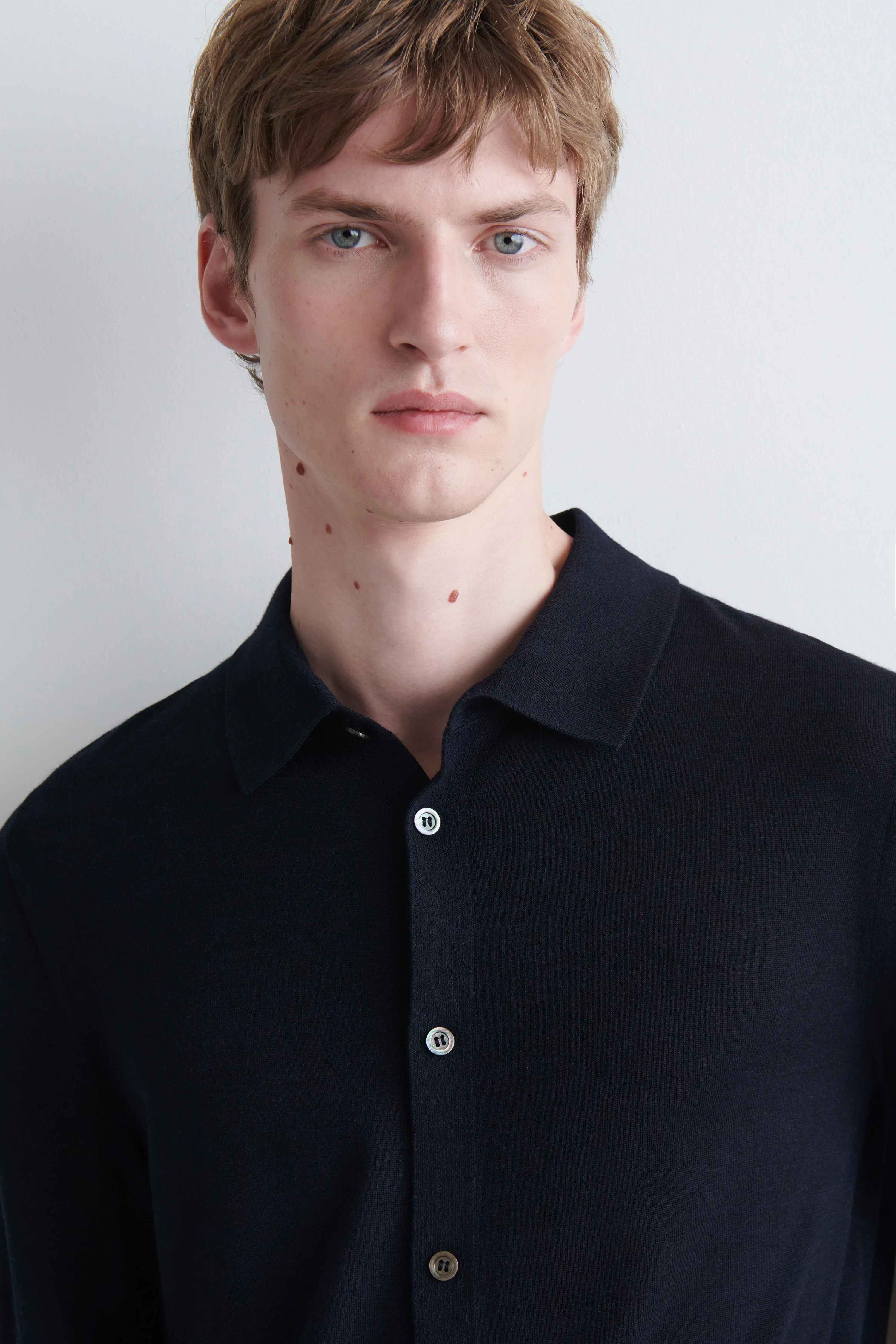 KNITTED MERINO WOOL SHIRT - 5
