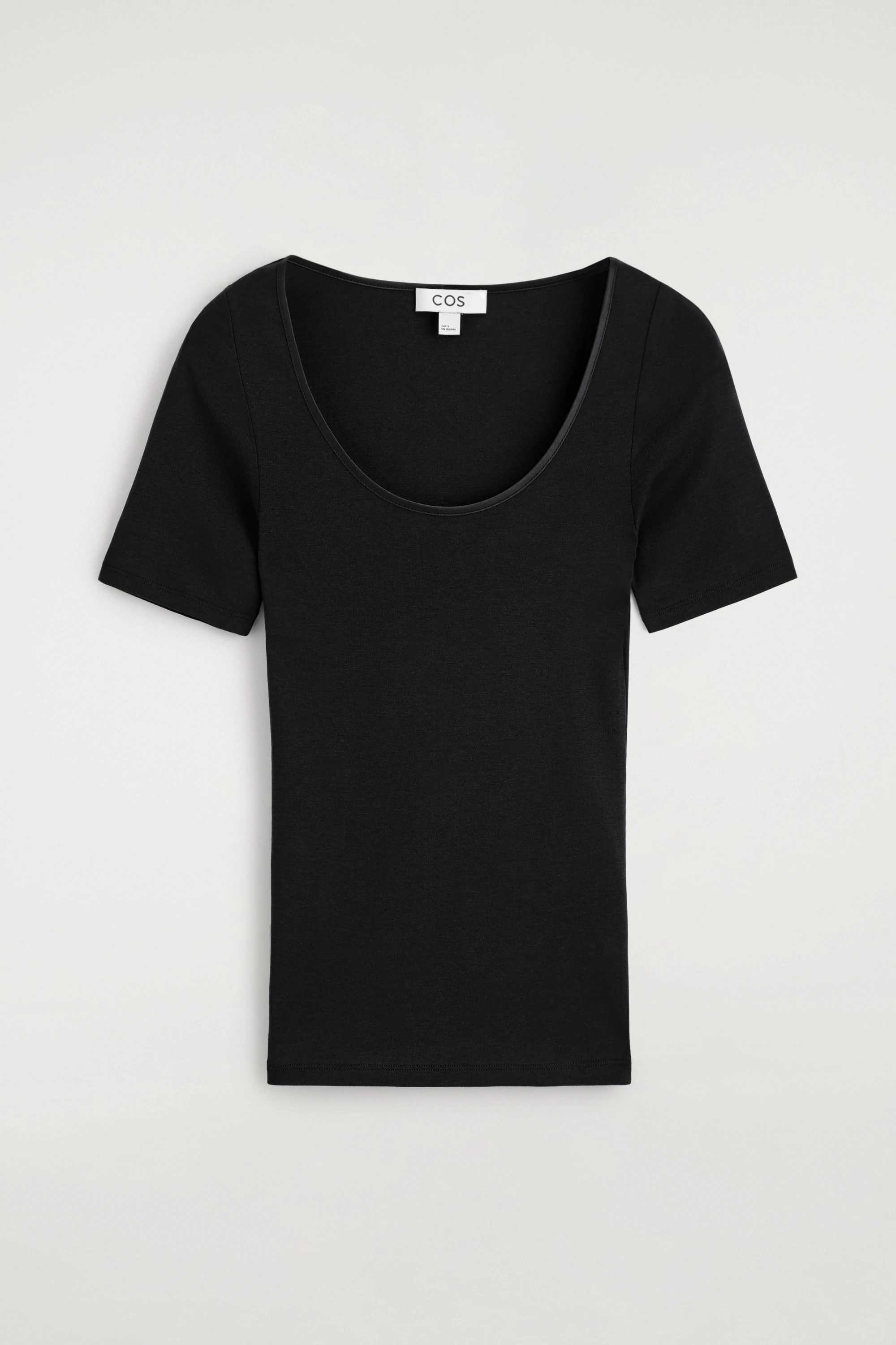 SATIN-TRIMMED COTTON-JERSEY T-SHIRT - 6