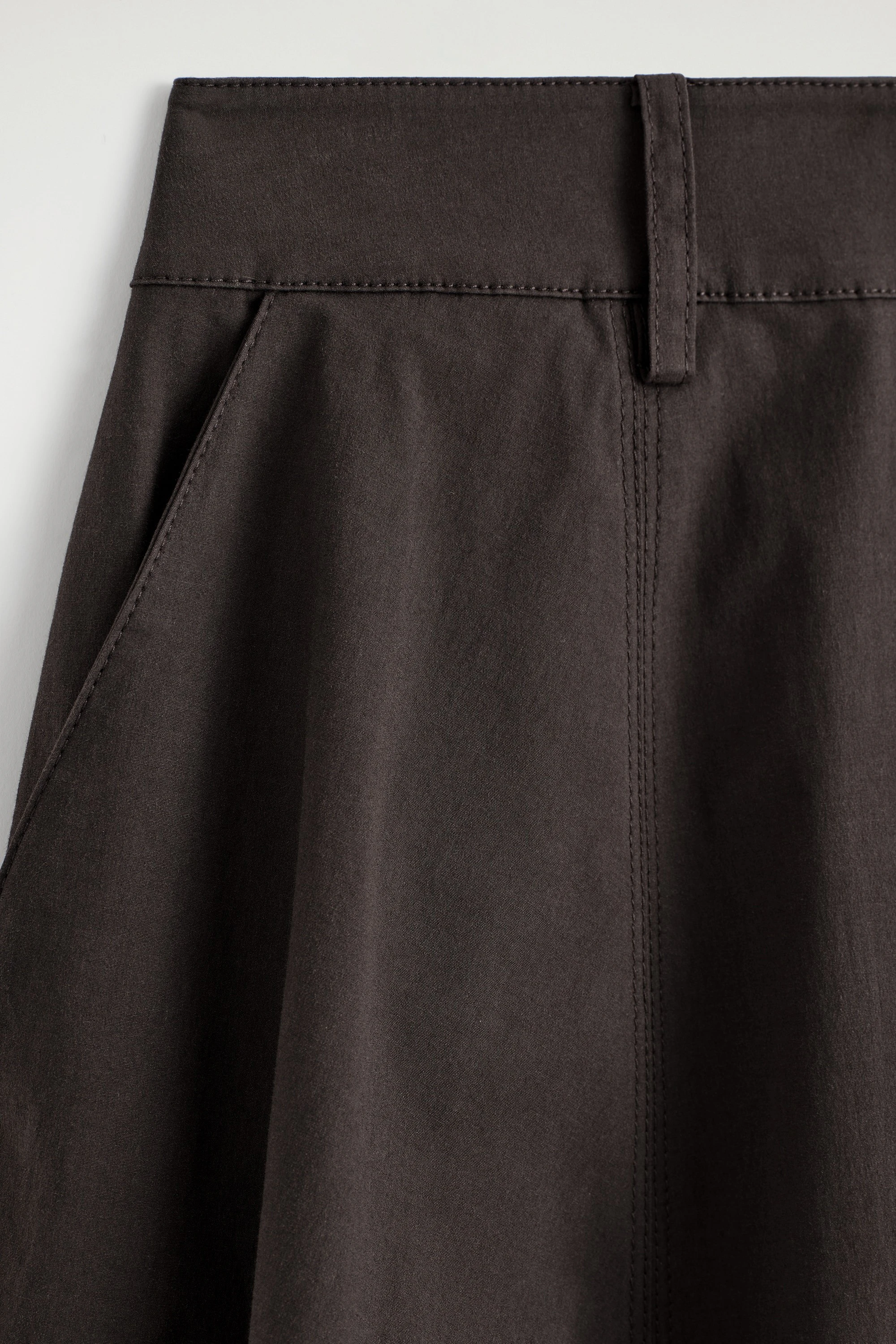 VOLUMINOUS COTTON MIDI SKIRT - 6