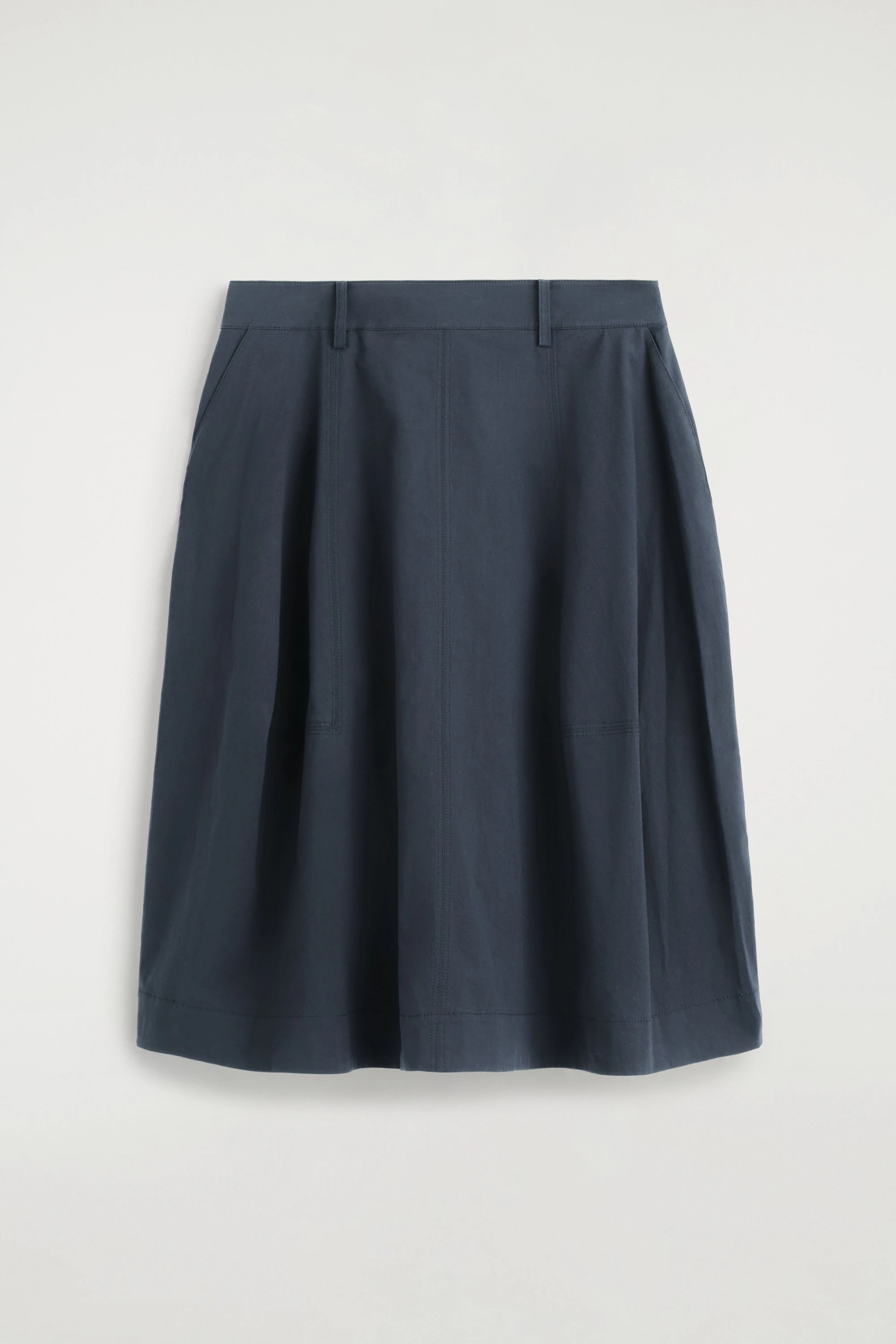 VOLUMINOUS COTTON MIDI SKIRT - 6