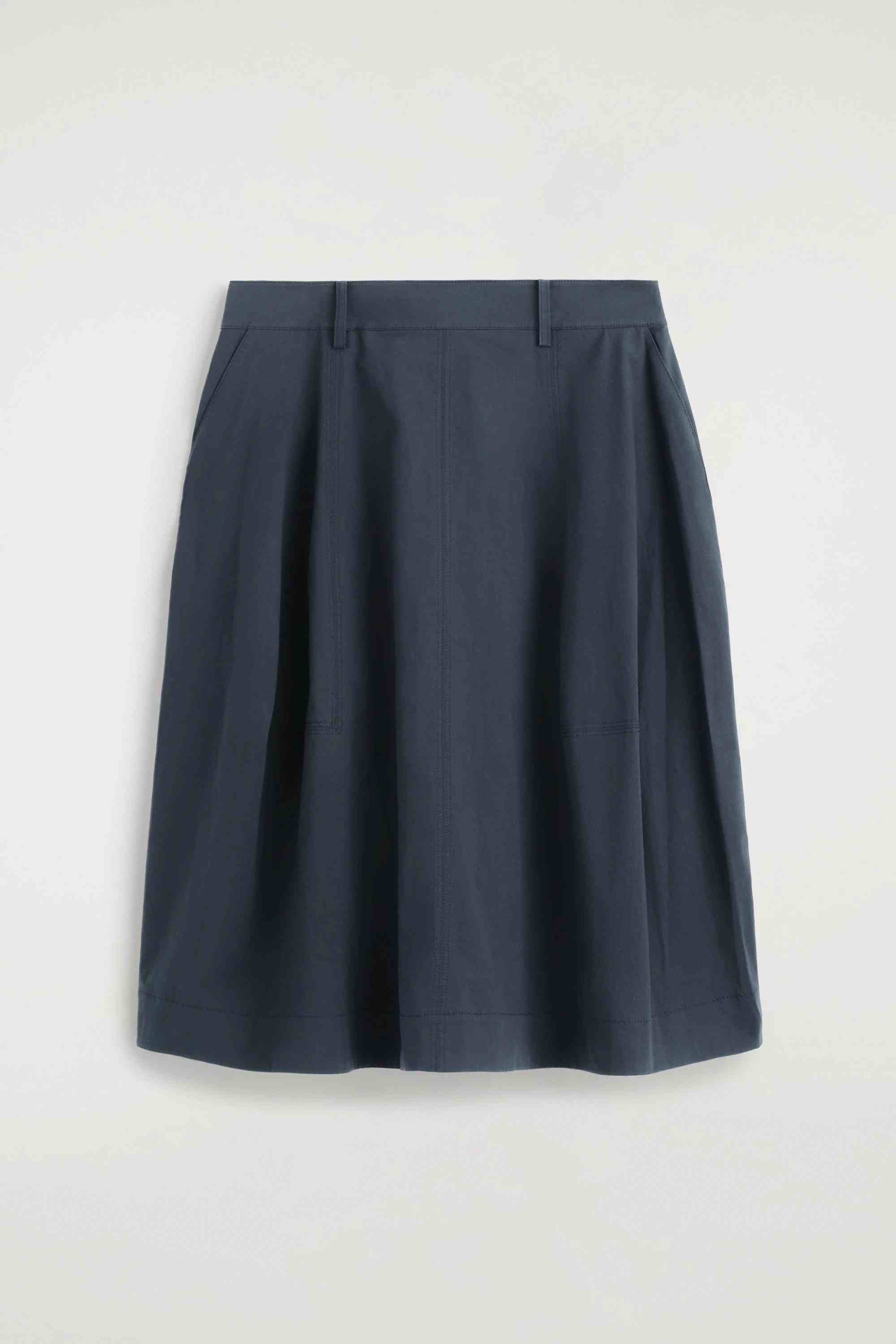 VOLUMINOUS COTTON MIDI SKIRT - 6