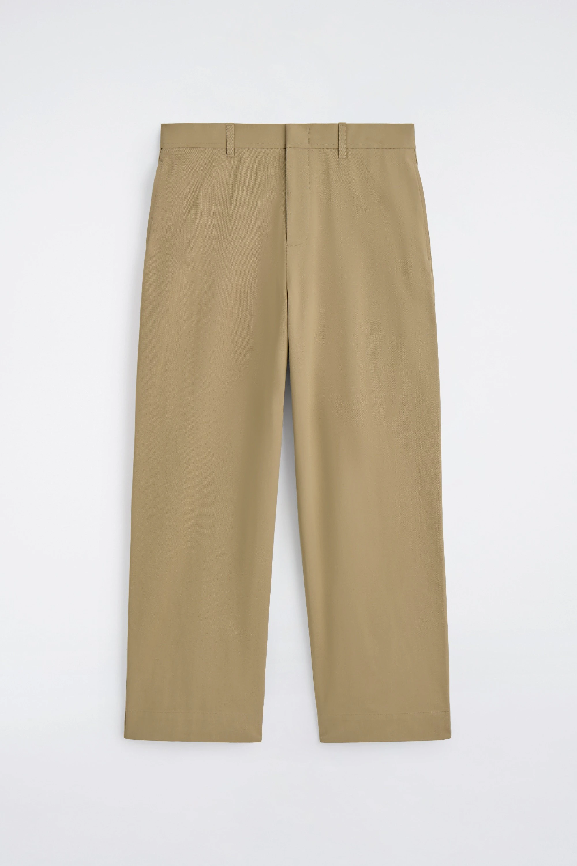 COTTON WIDE-LEG CHINOS - 6