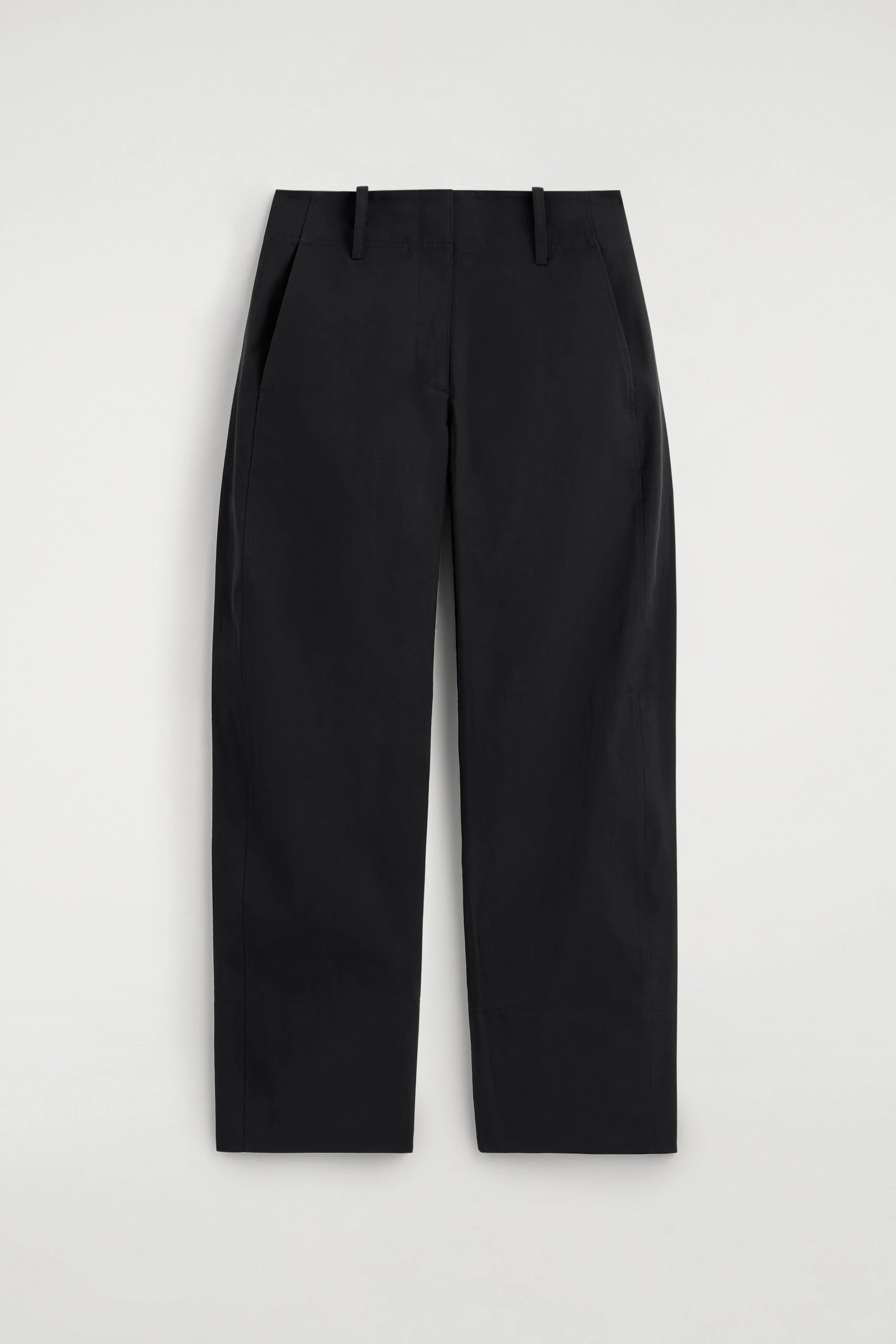 BARREL-LEG PIMA COTTON TROUSERS - 6