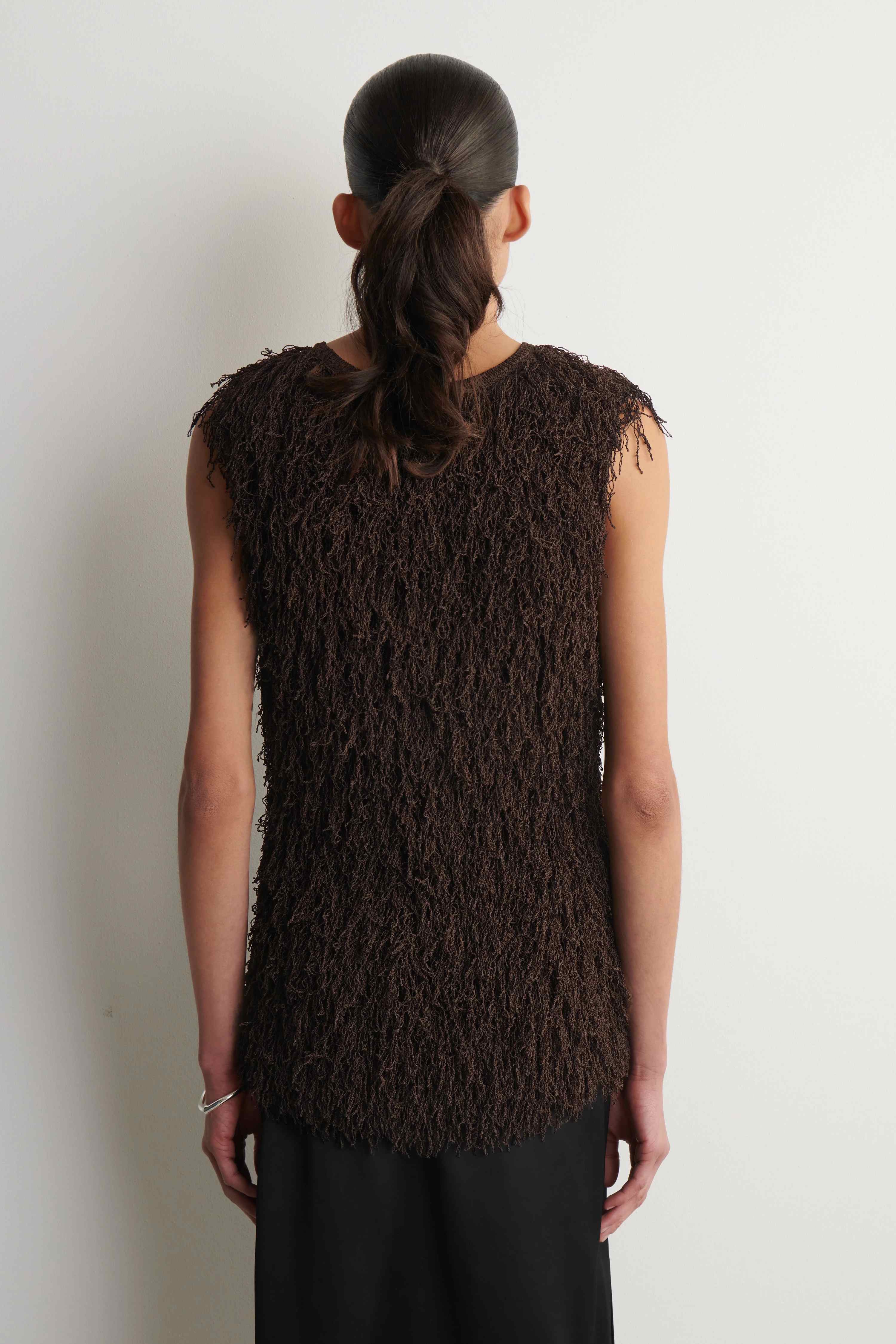 FRINGED KNITTED TOP - 2