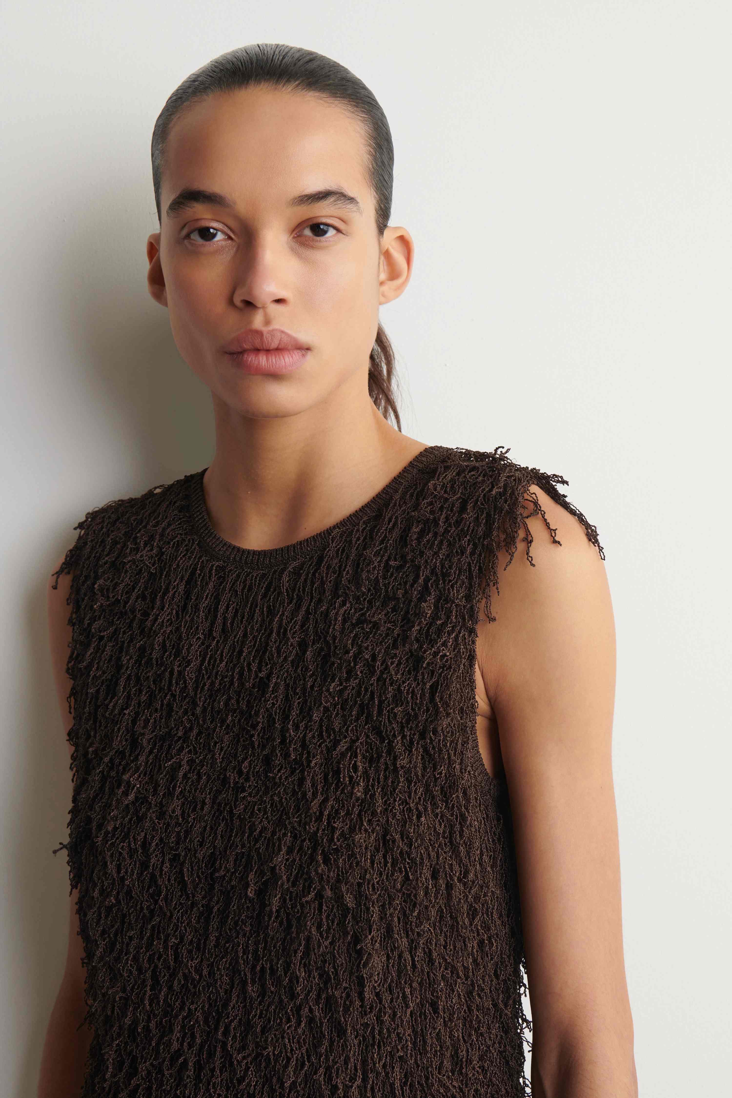 FRINGED KNITTED TOP - 5
