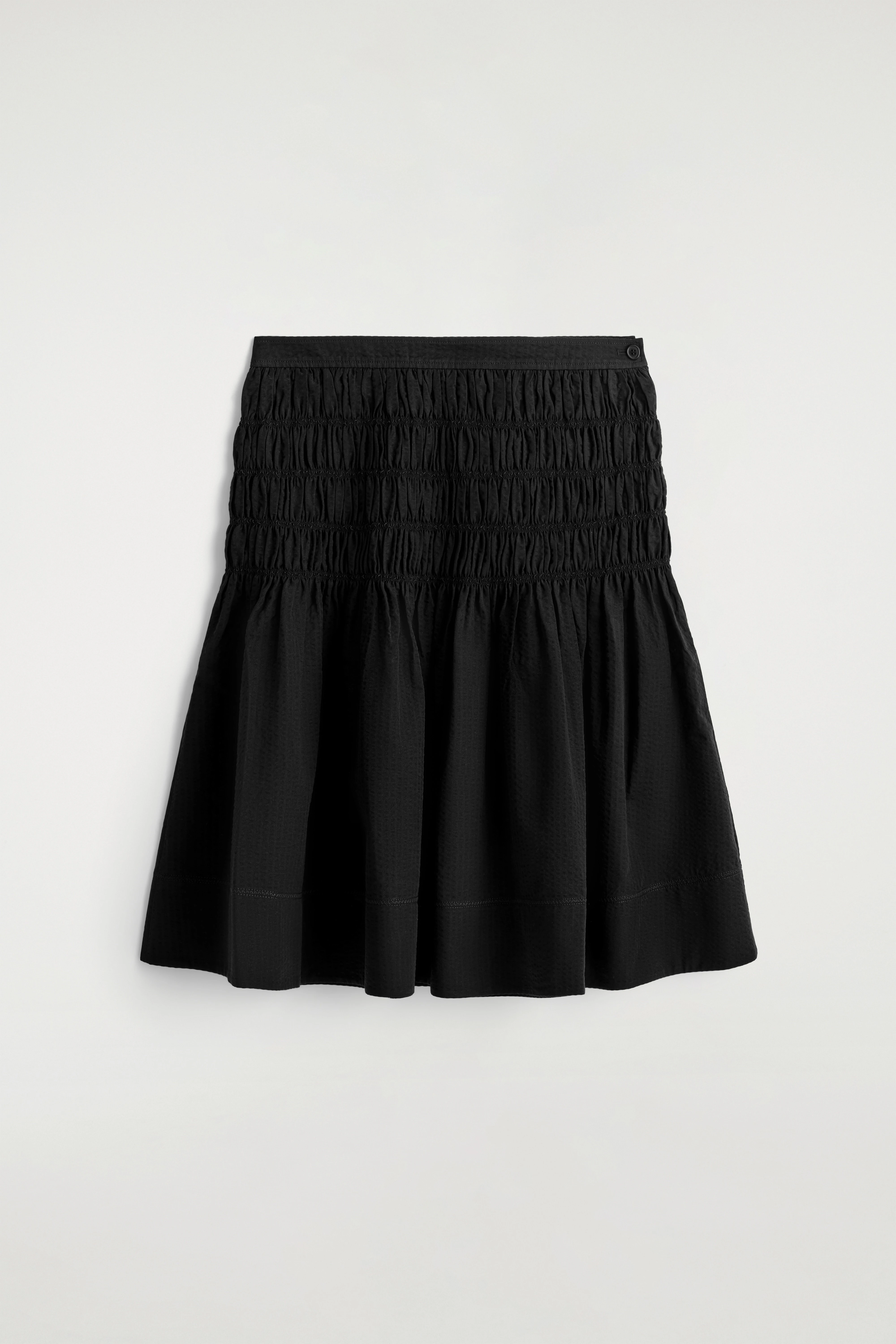 SMOCKED A-LINE SKIRT - 5