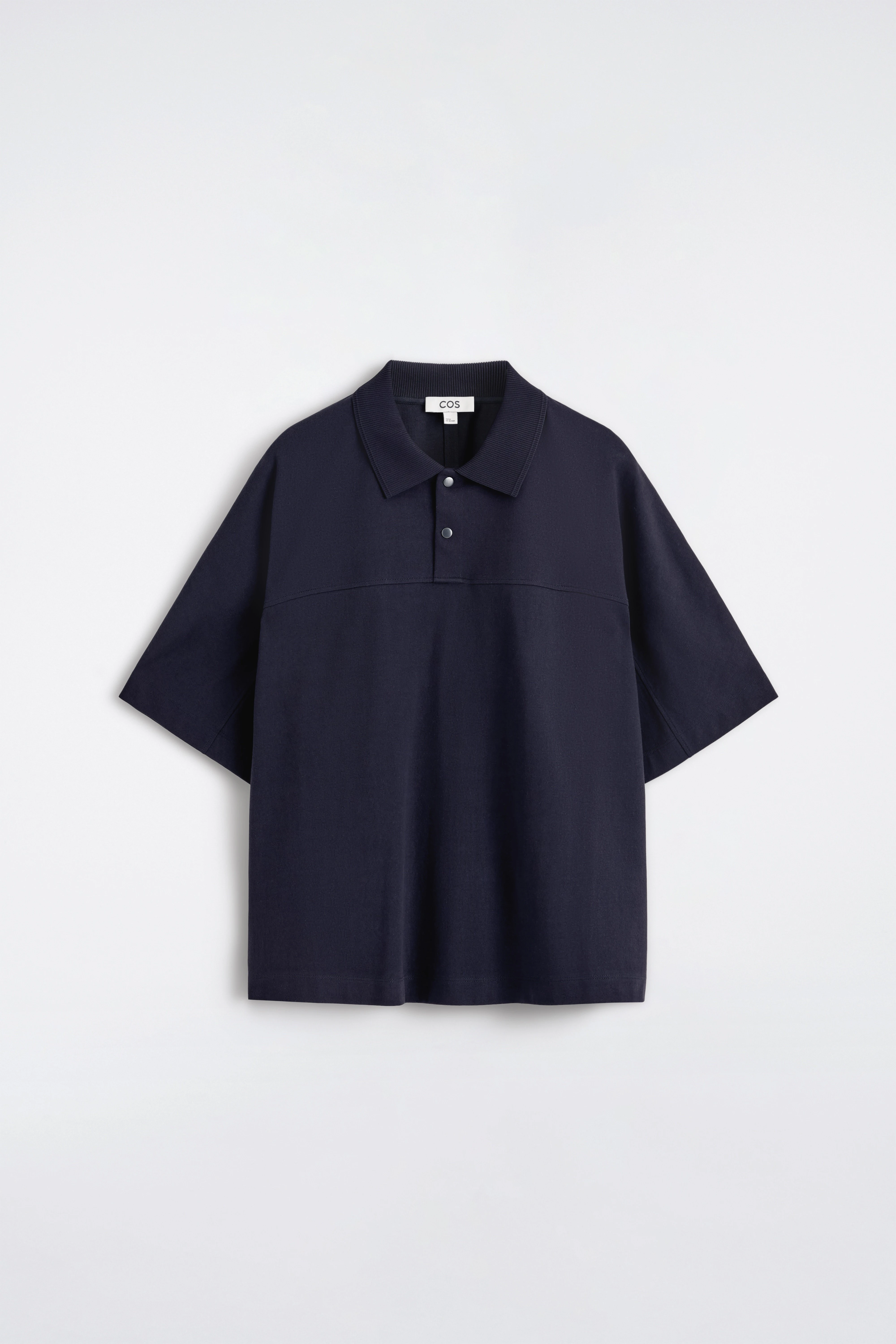PRESS-STUD COTTON POLO SHIRT - 6