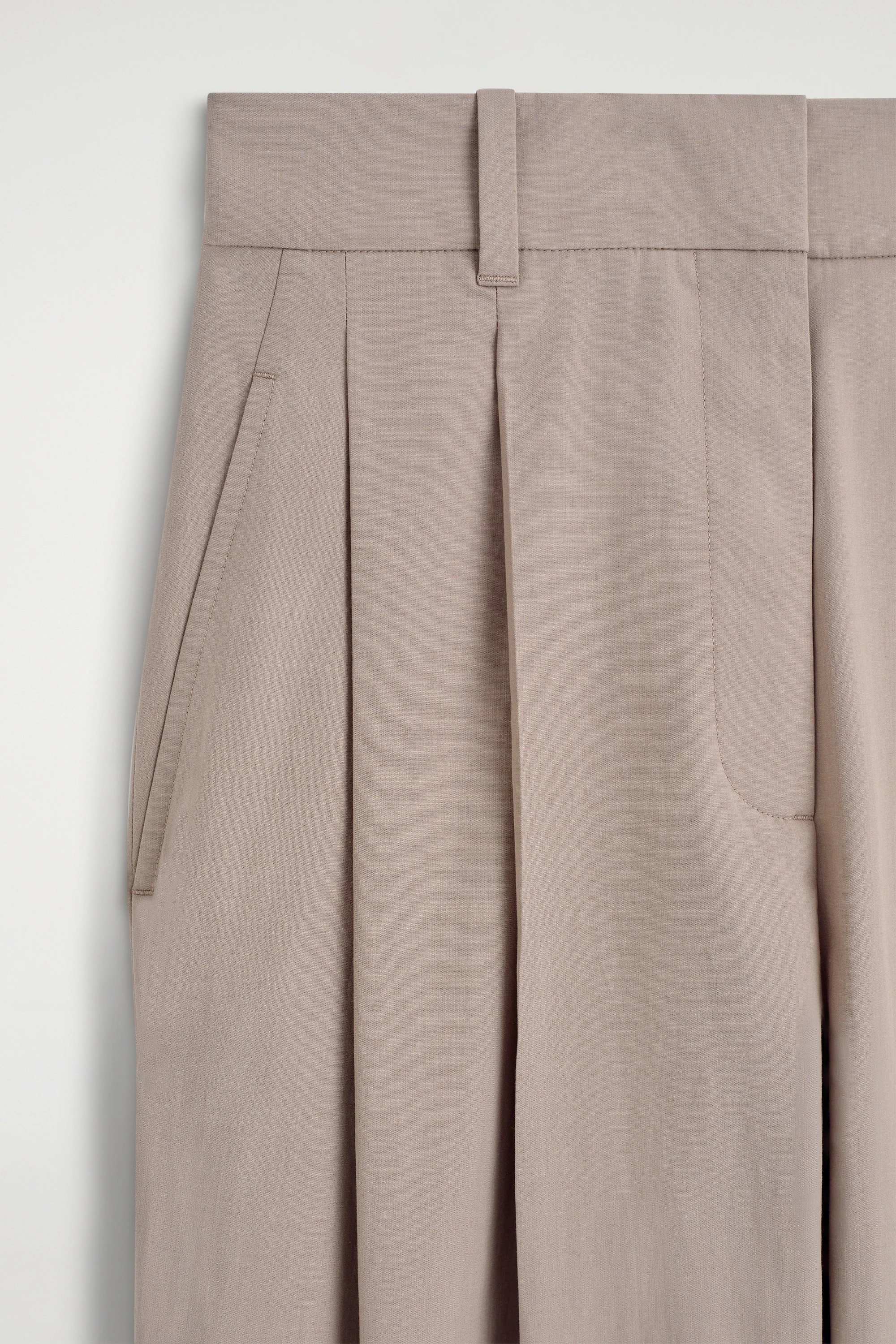 TAILORED COTTON BARREL-LEG TROUSERS - 6