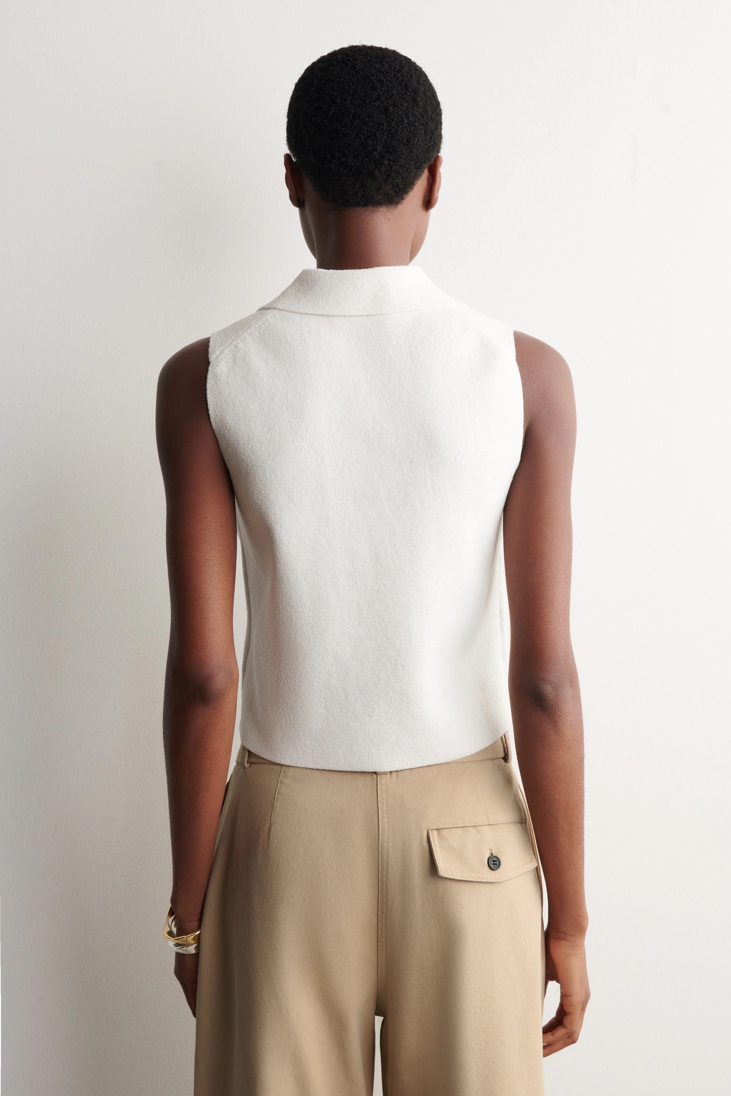 BOUCLÉ-KNIT WAISTCOAT - 2