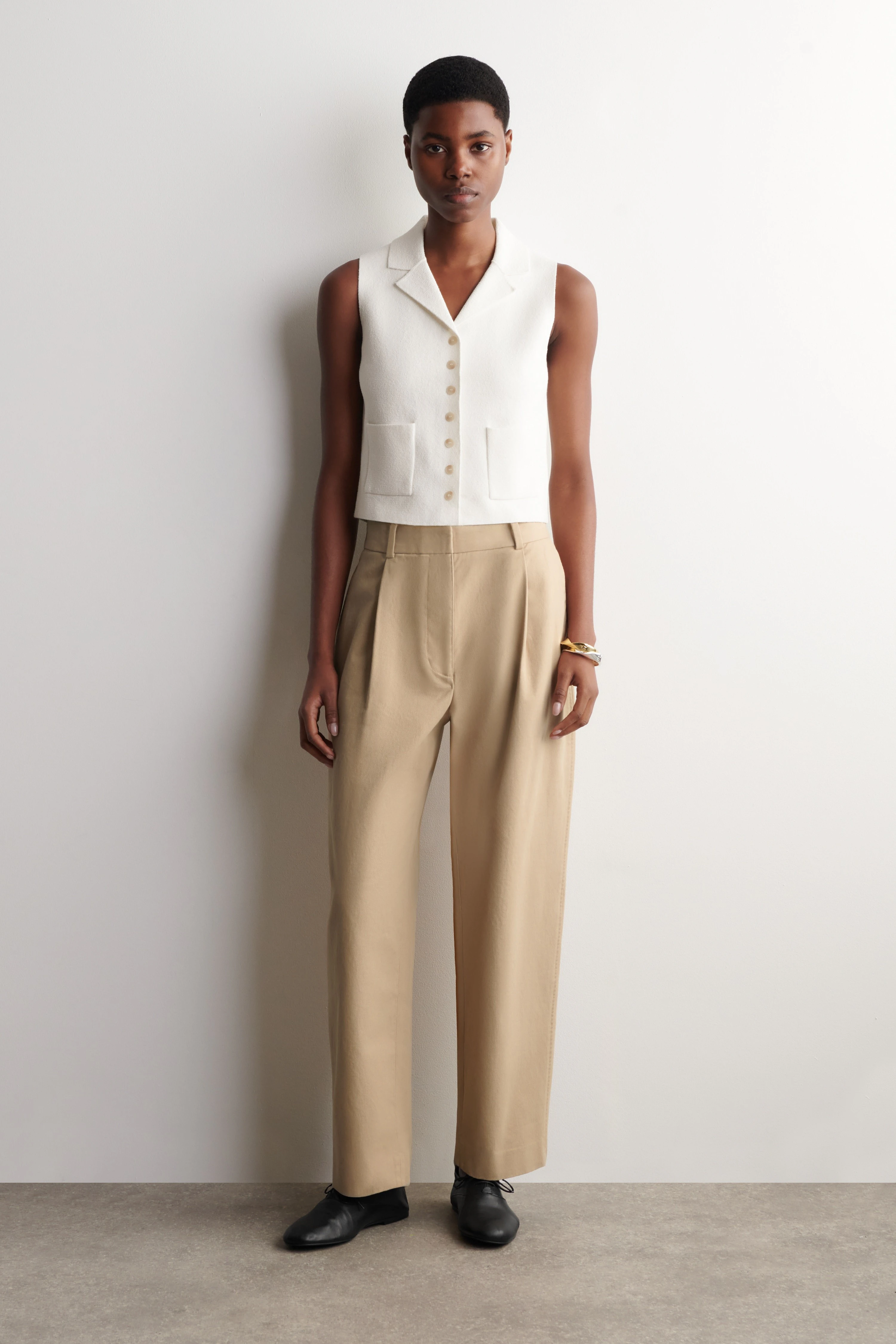 BOUCLÉ-KNIT WAISTCOAT - 3