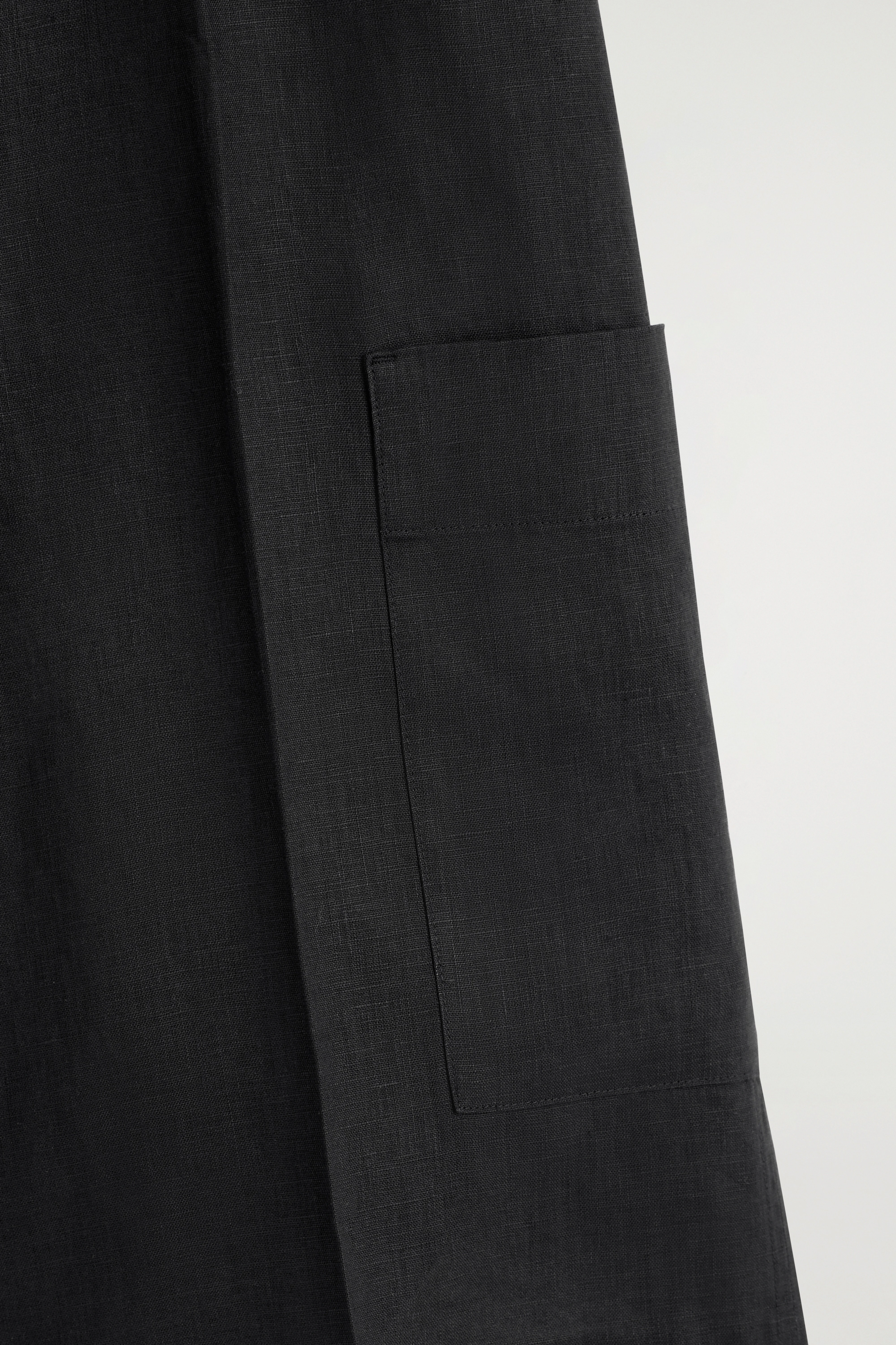 LINEN UTILITY BERMUDA SHORTS - 6