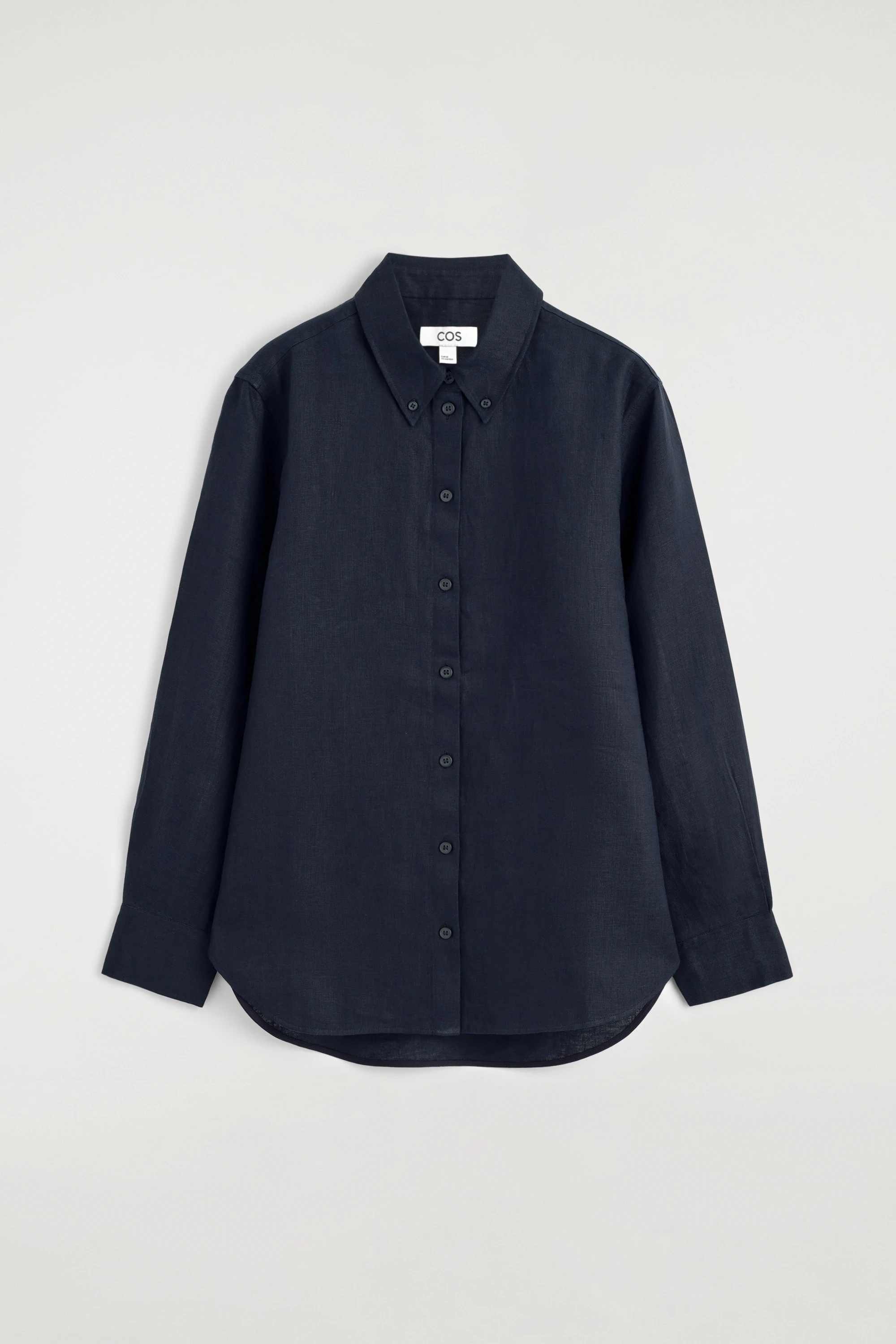 CURVED-HEM LINEN SHIRT - 6