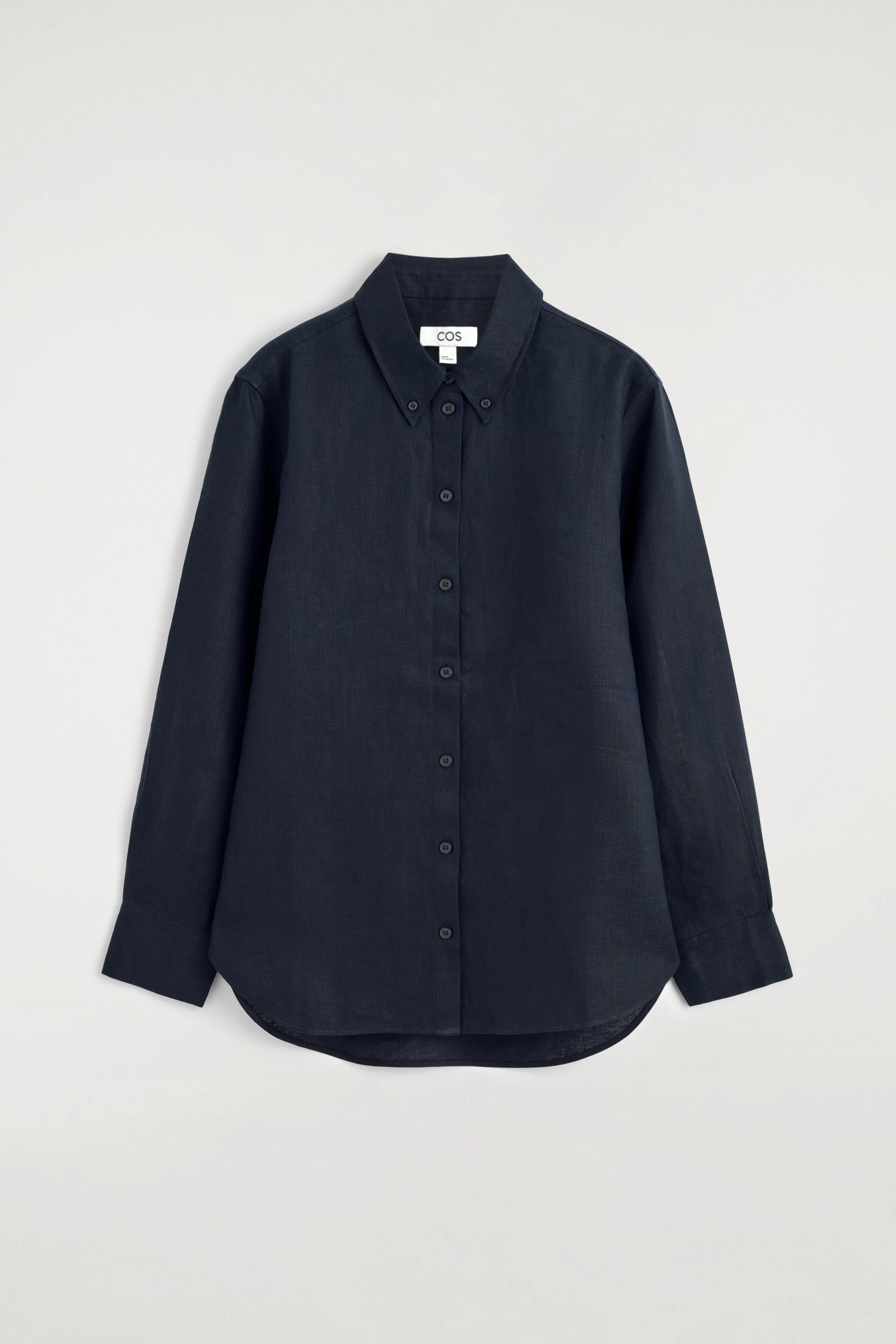 CURVED-HEM LINEN SHIRT - 6