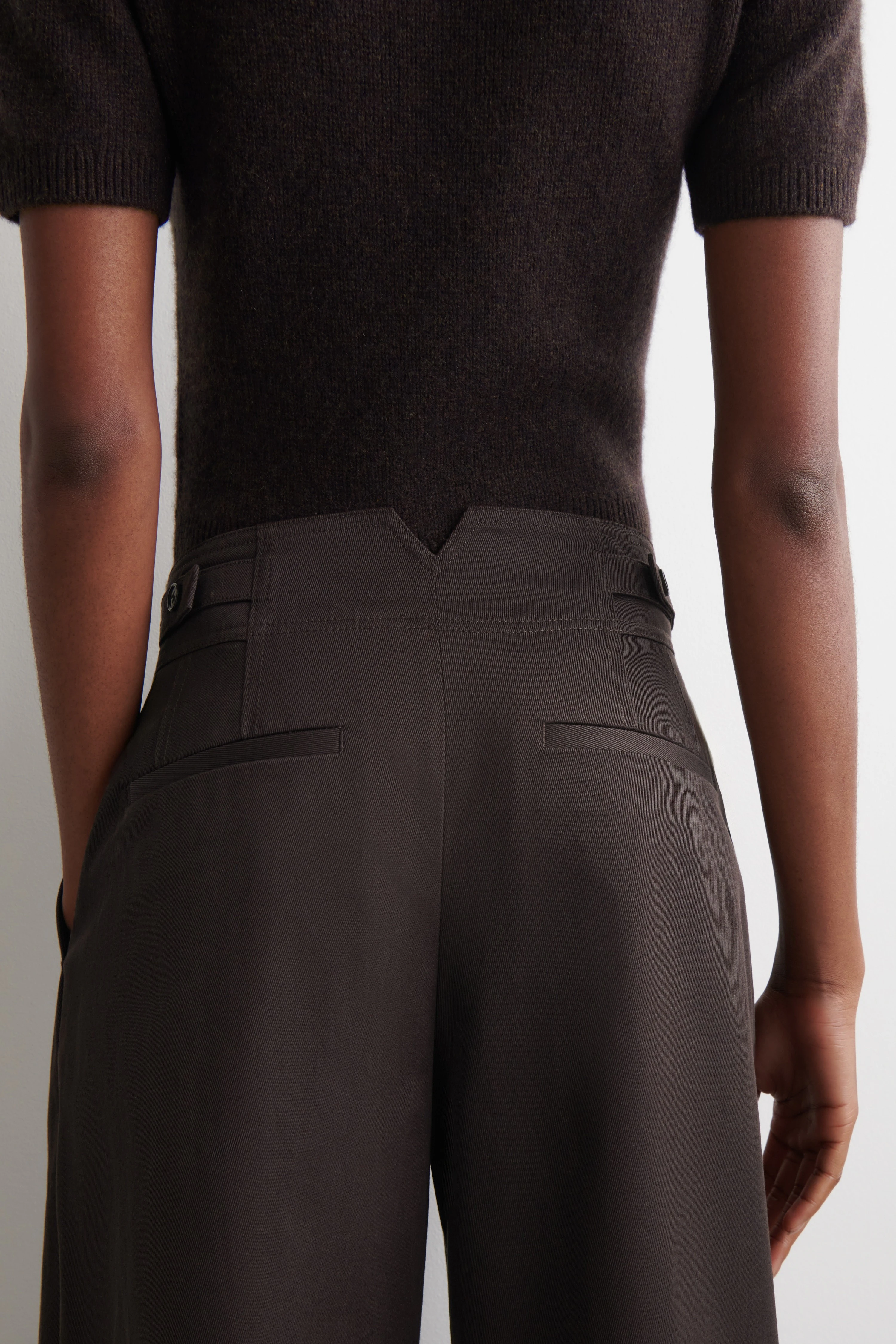 CROPPED COTTON BALLOON TROUSERS - 2