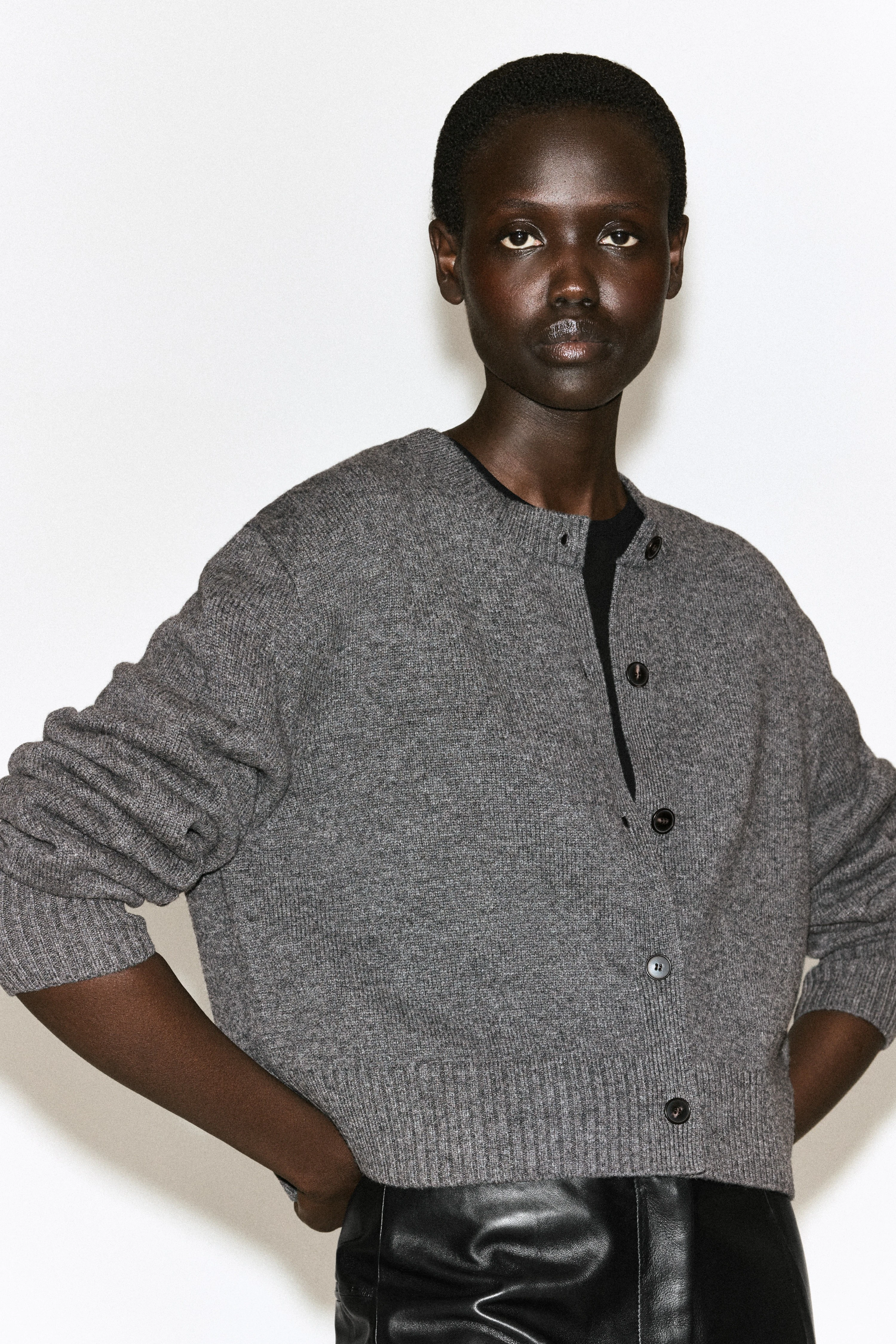 MERINO WOOL CARDIGAN - 5